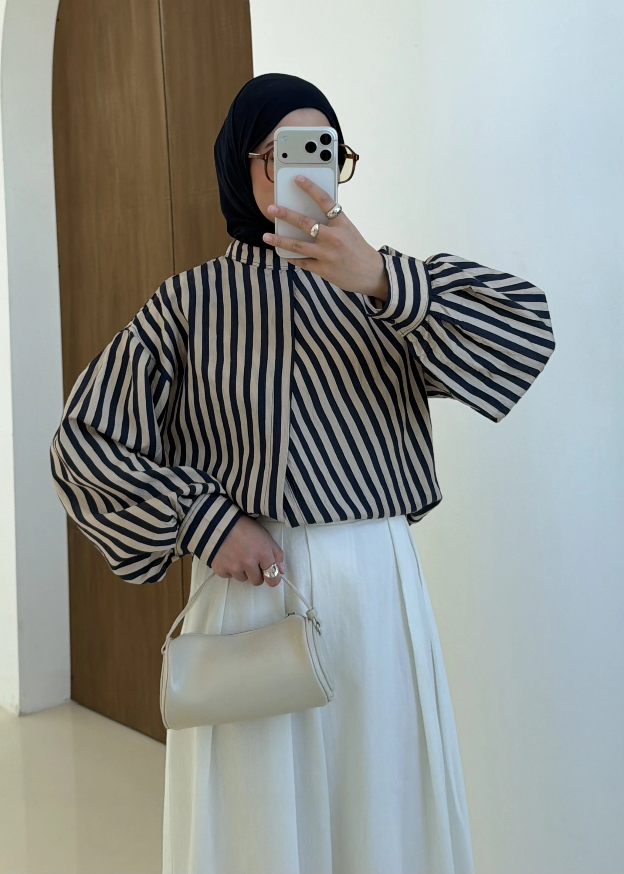 2022 ÇİZGİLİ GÖMLEK LACİVERT