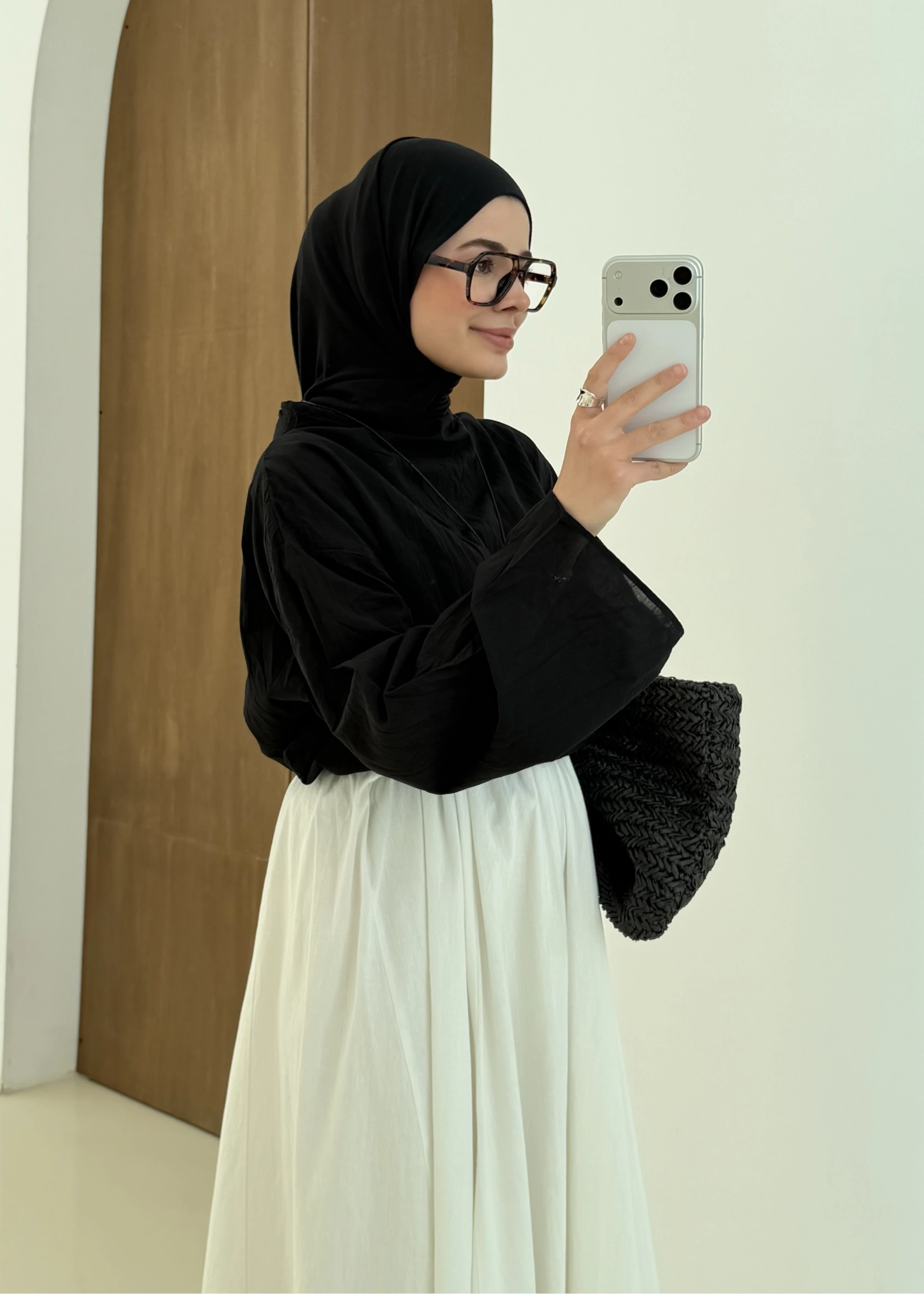 DİK YAKA VUAL GÖMLEK siyah