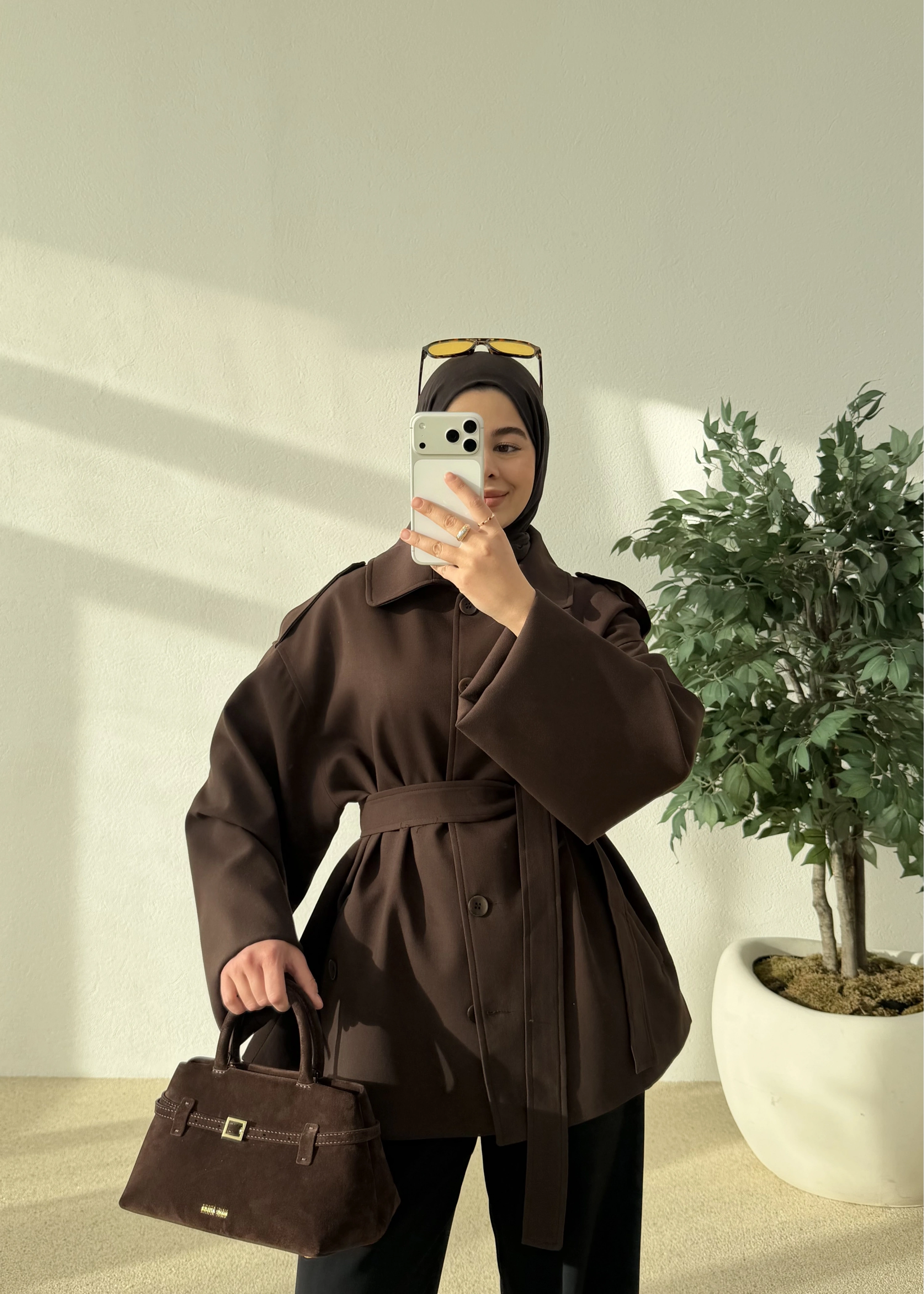 7651 MERİ TRENÇ KAHVE