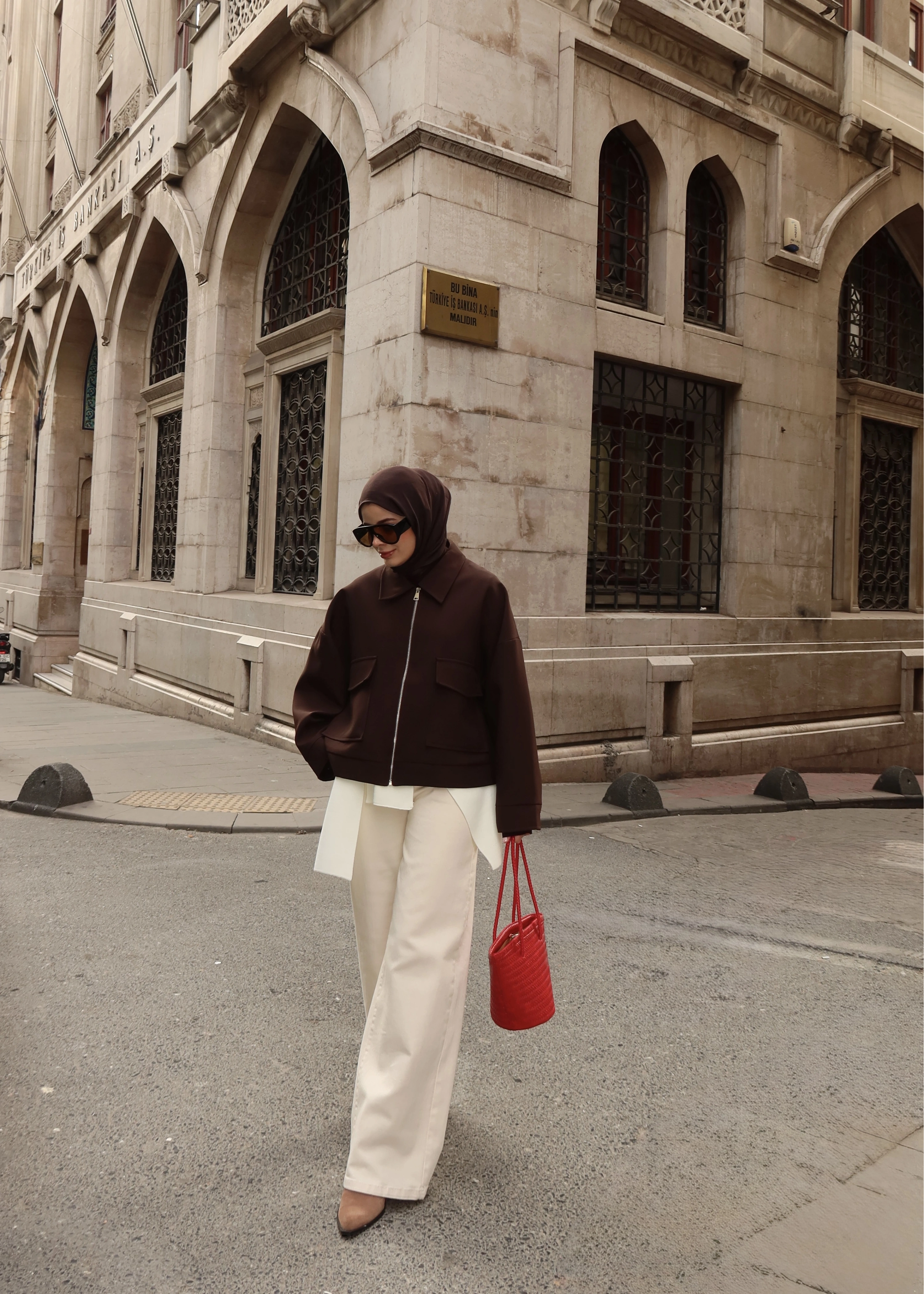 7670 BOMBER CEKET ACI KAHVE