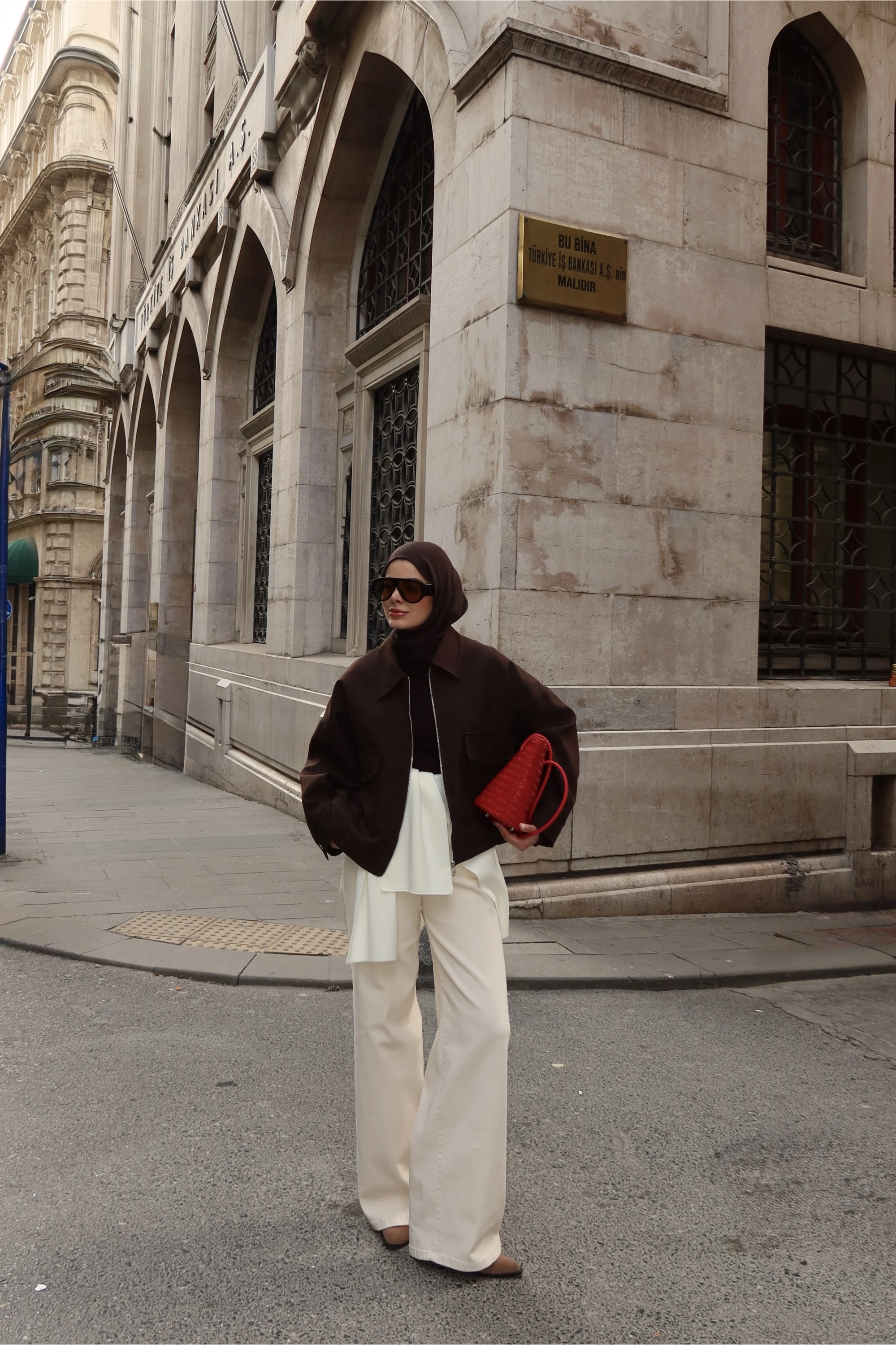 7670 BOMBER CEKET ACI KAHVE