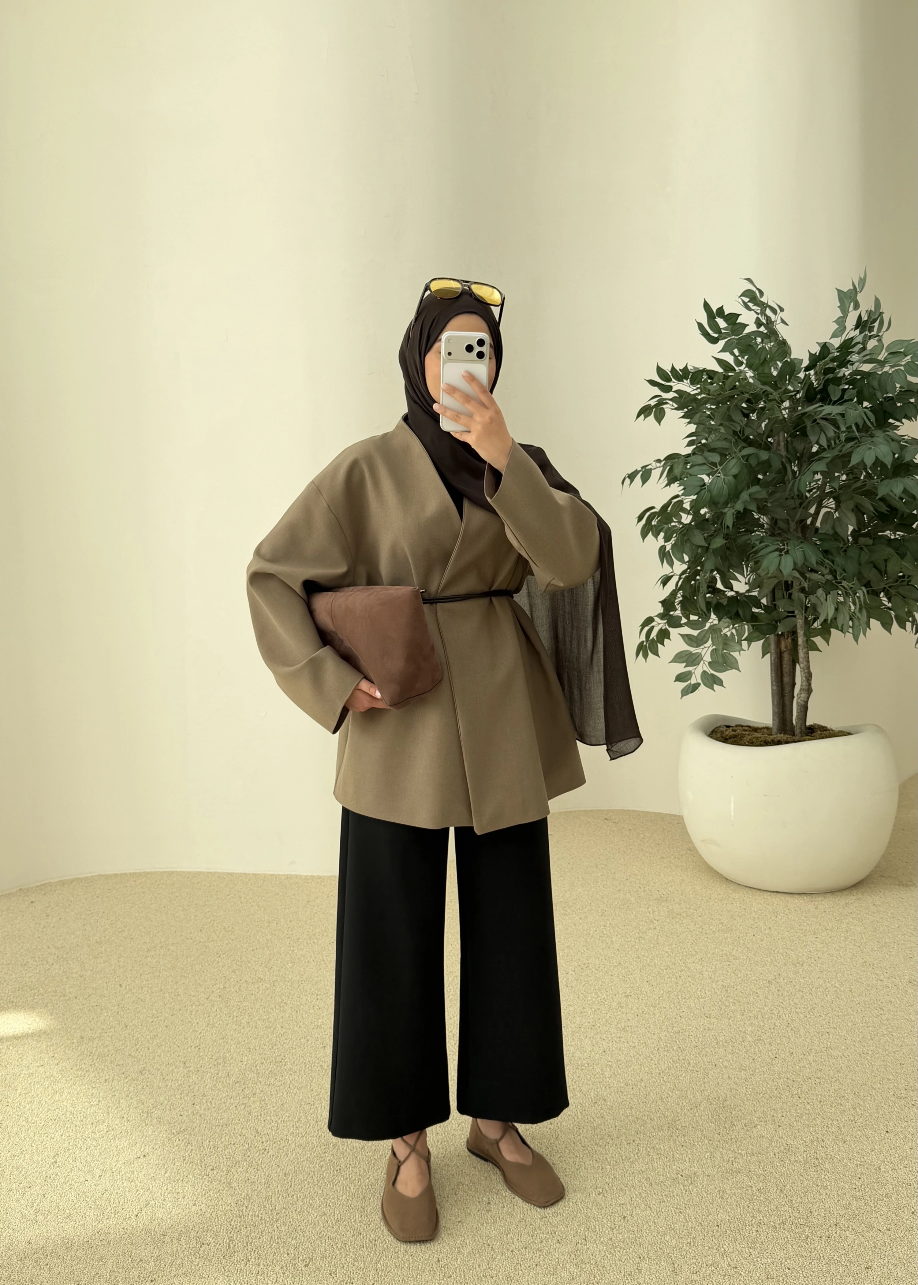 7673 POLEVİSKON CEKET VİZON