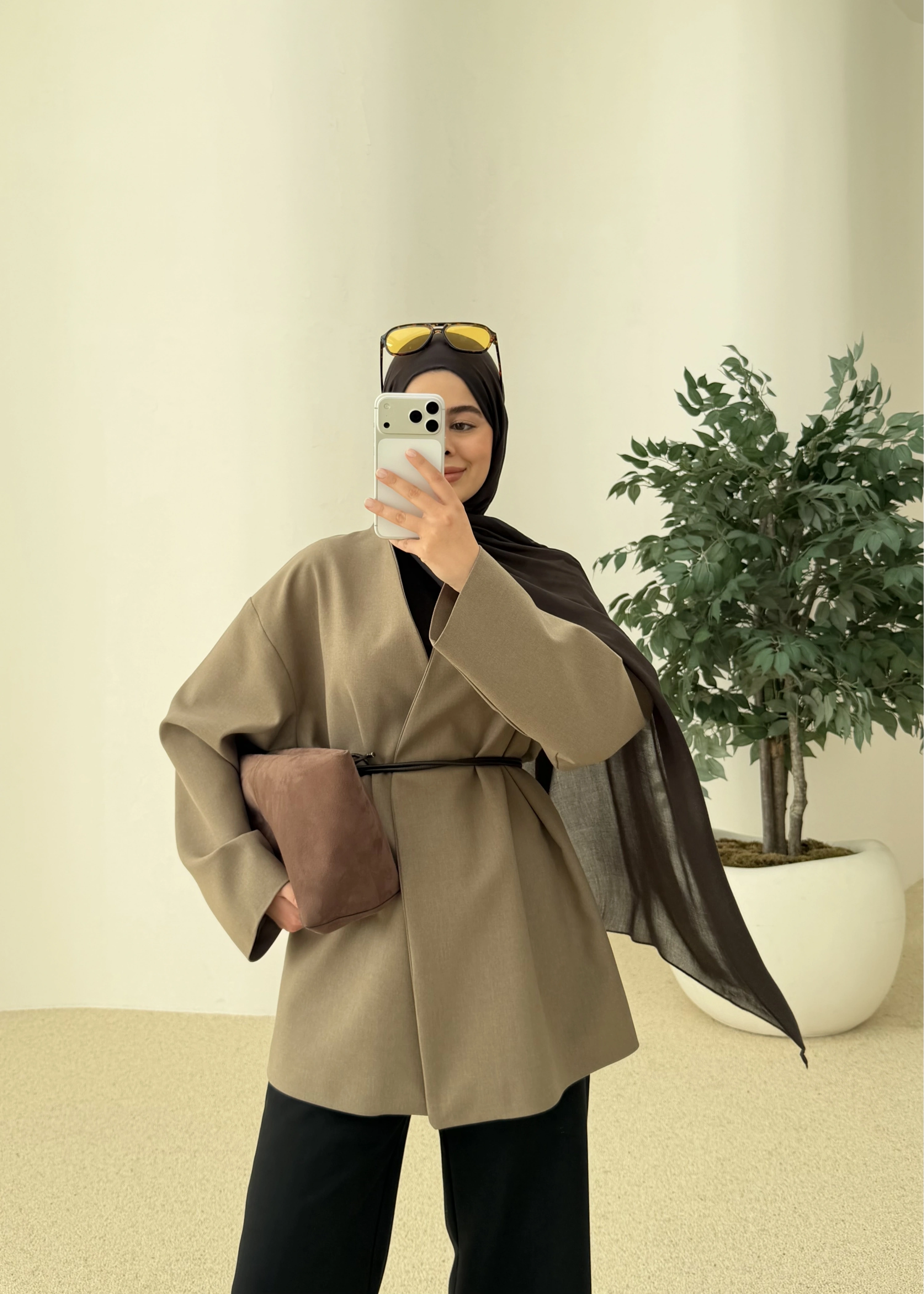 7673 POLEVİSKON CEKET VİZON