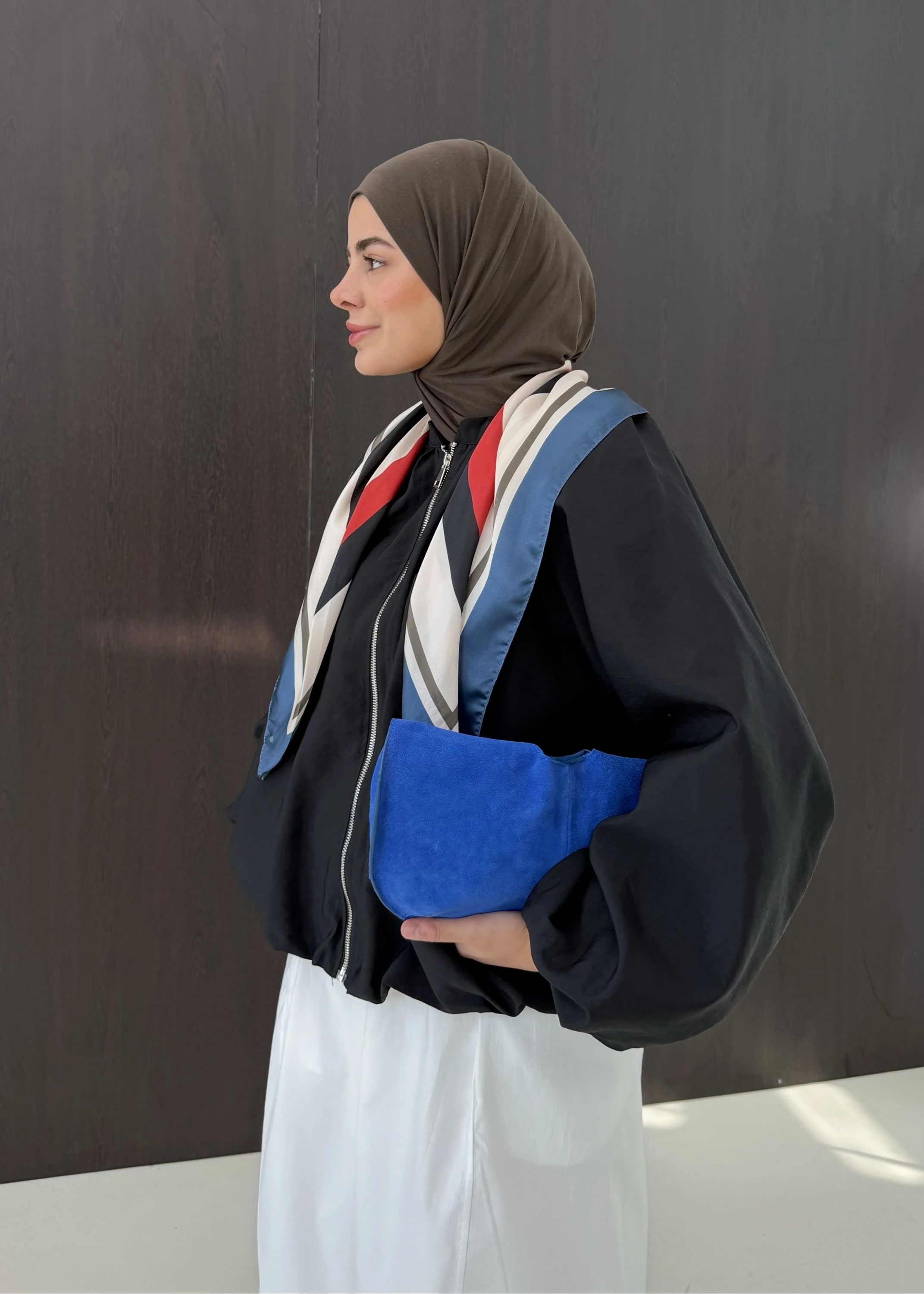7778 FULARLI DTY BOMBER SİYAH