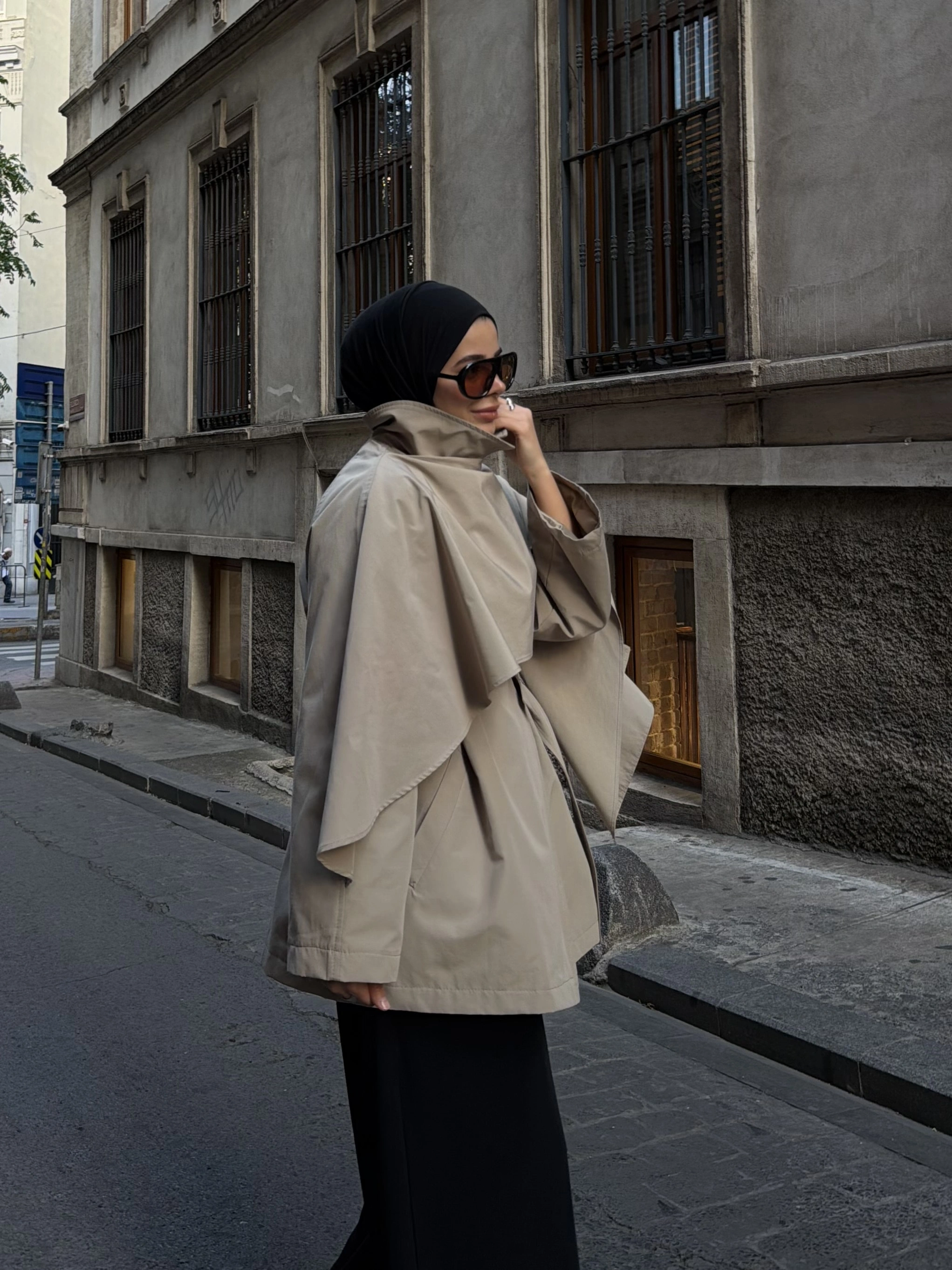 7830 ŞALLI COTON TRENÇKOT TAŞ
