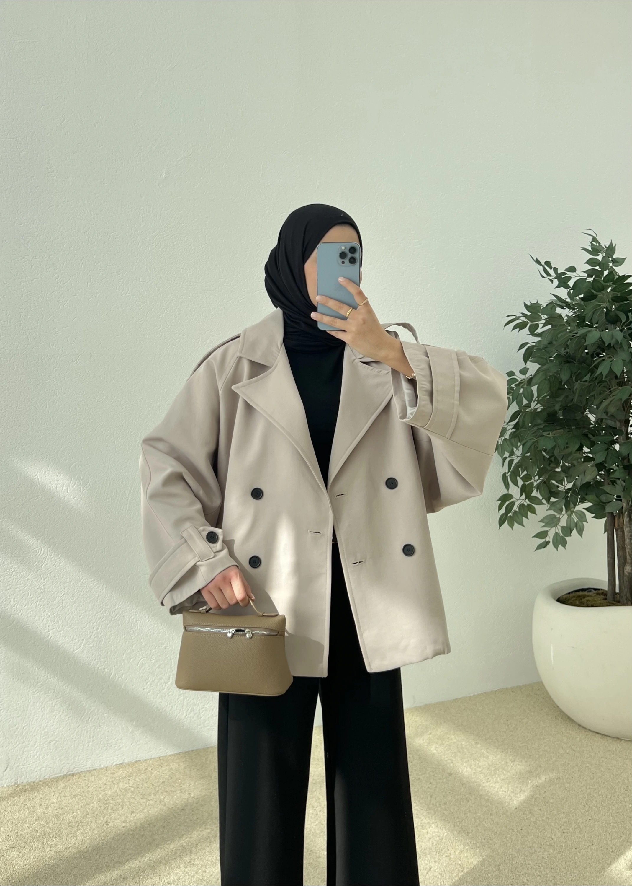 ASTARLI PREMİUM TRENÇKOT bej !!!