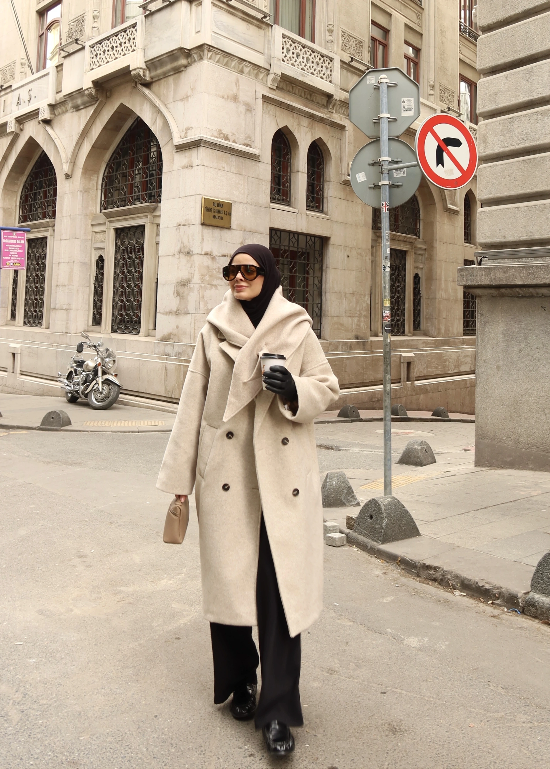 Seyyar atkı İTHAL kaban NATURAL taş