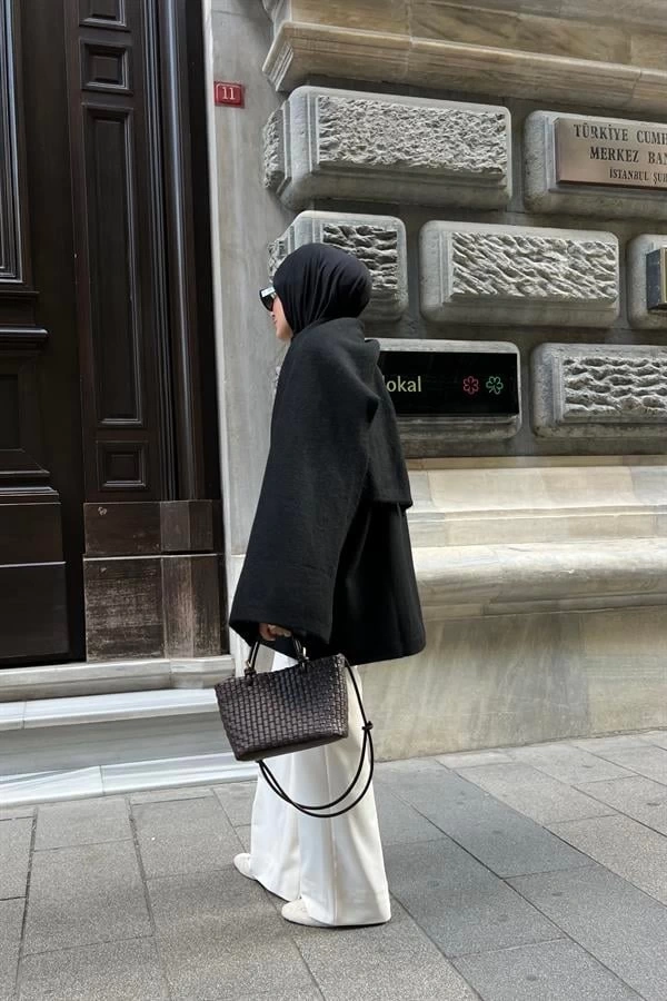 ATKILI KALİTE PİNTEREST KAZAK SİYAH