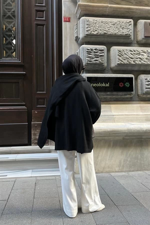 ATKILI KALİTE PİNTEREST KAZAK SİYAH