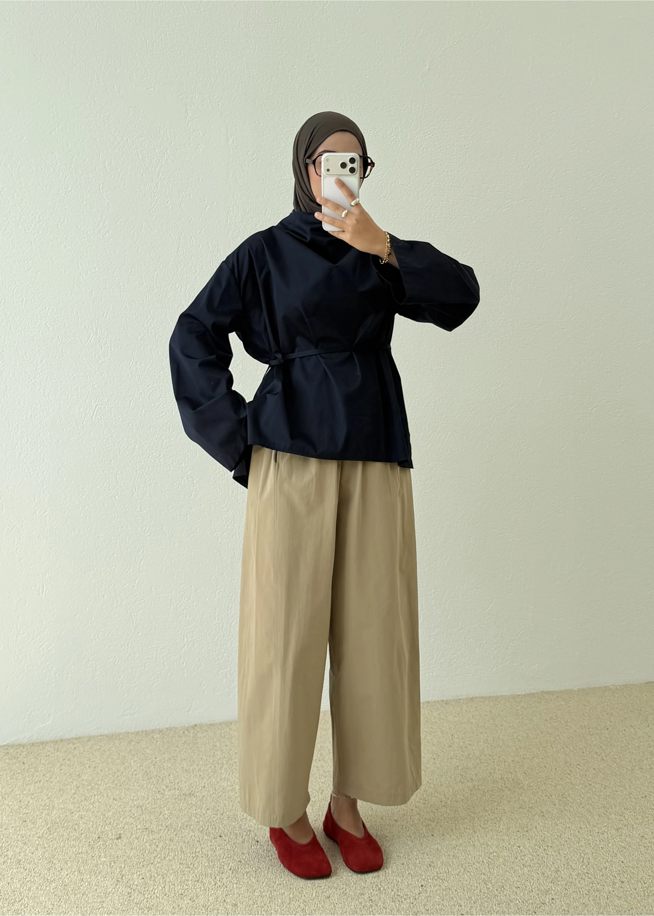 AURA BLUZ LACİVERT