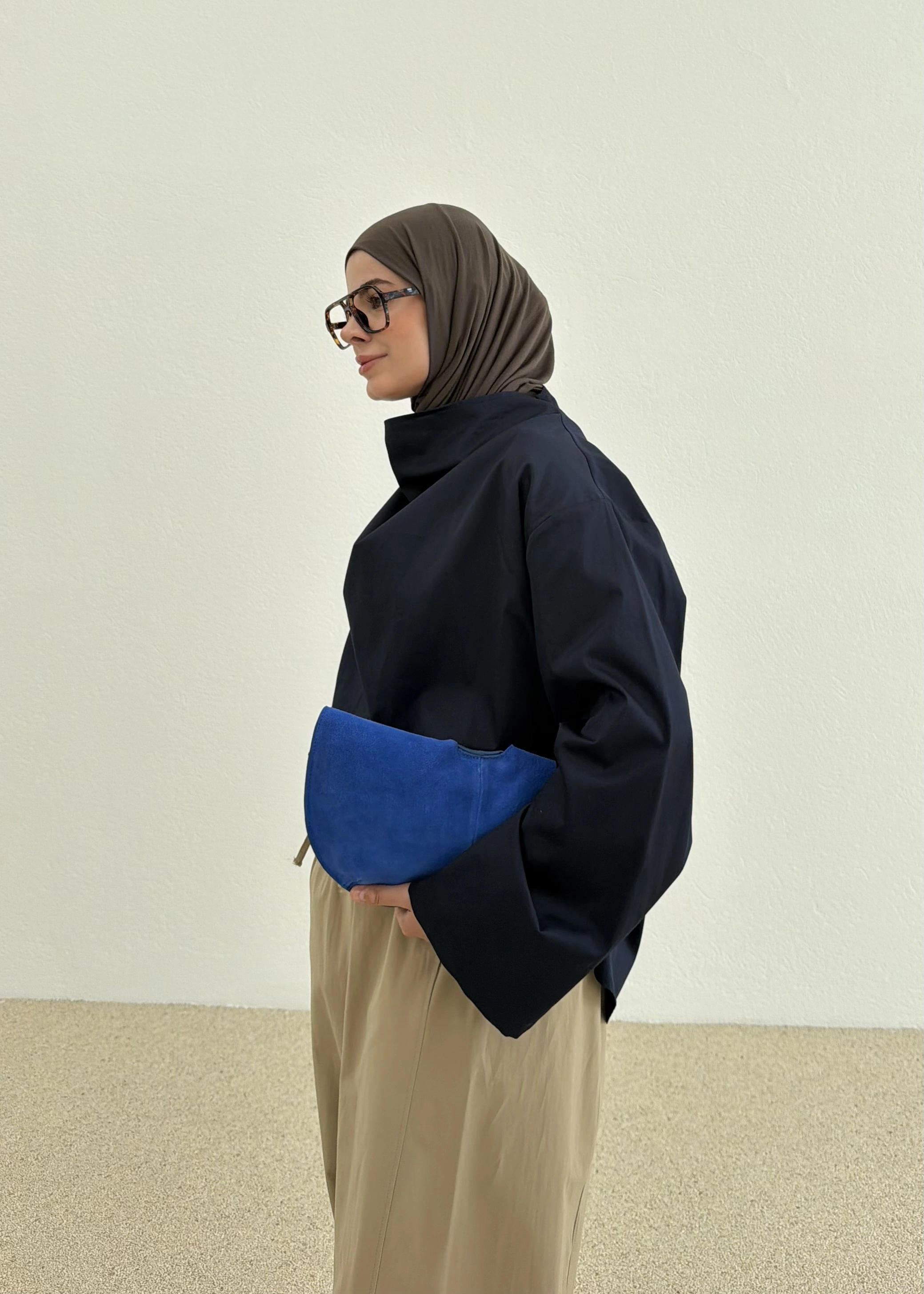 AURA BLUZ LACİVERT