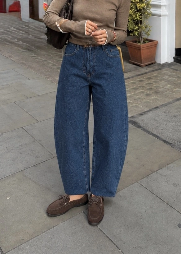 BAREL FİT KOYU MAVİ JEANS
