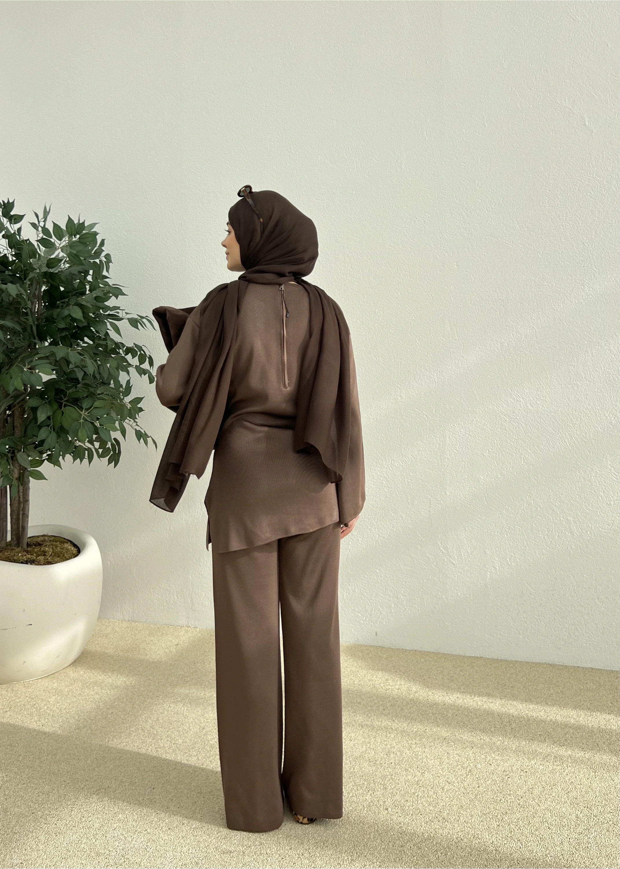 BEL DETAY KIŞLIK TAKIM kahve