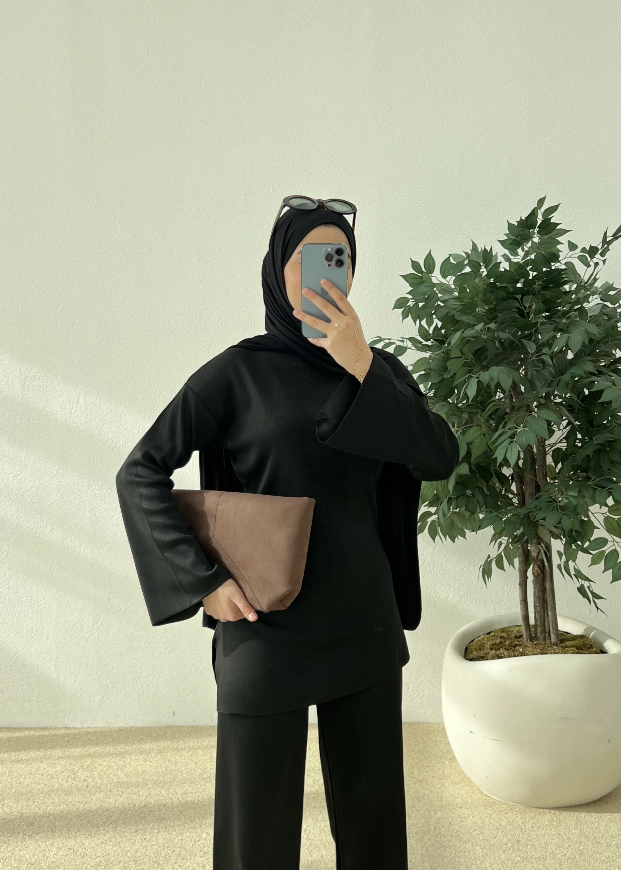 BEL DETAY KIŞLIK TAKIM siyah