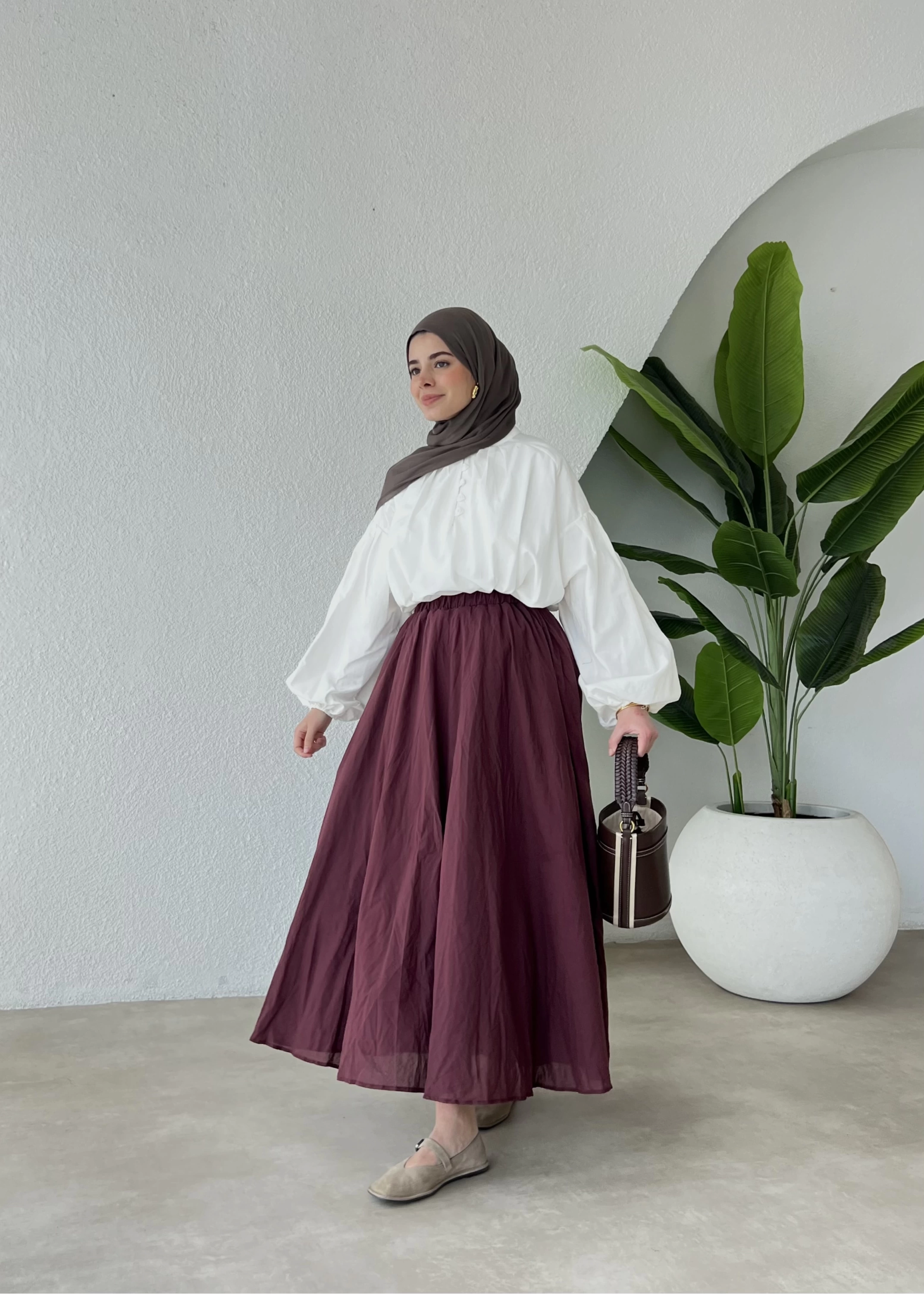 BEL LASTİK VUAL ETEK BORDO