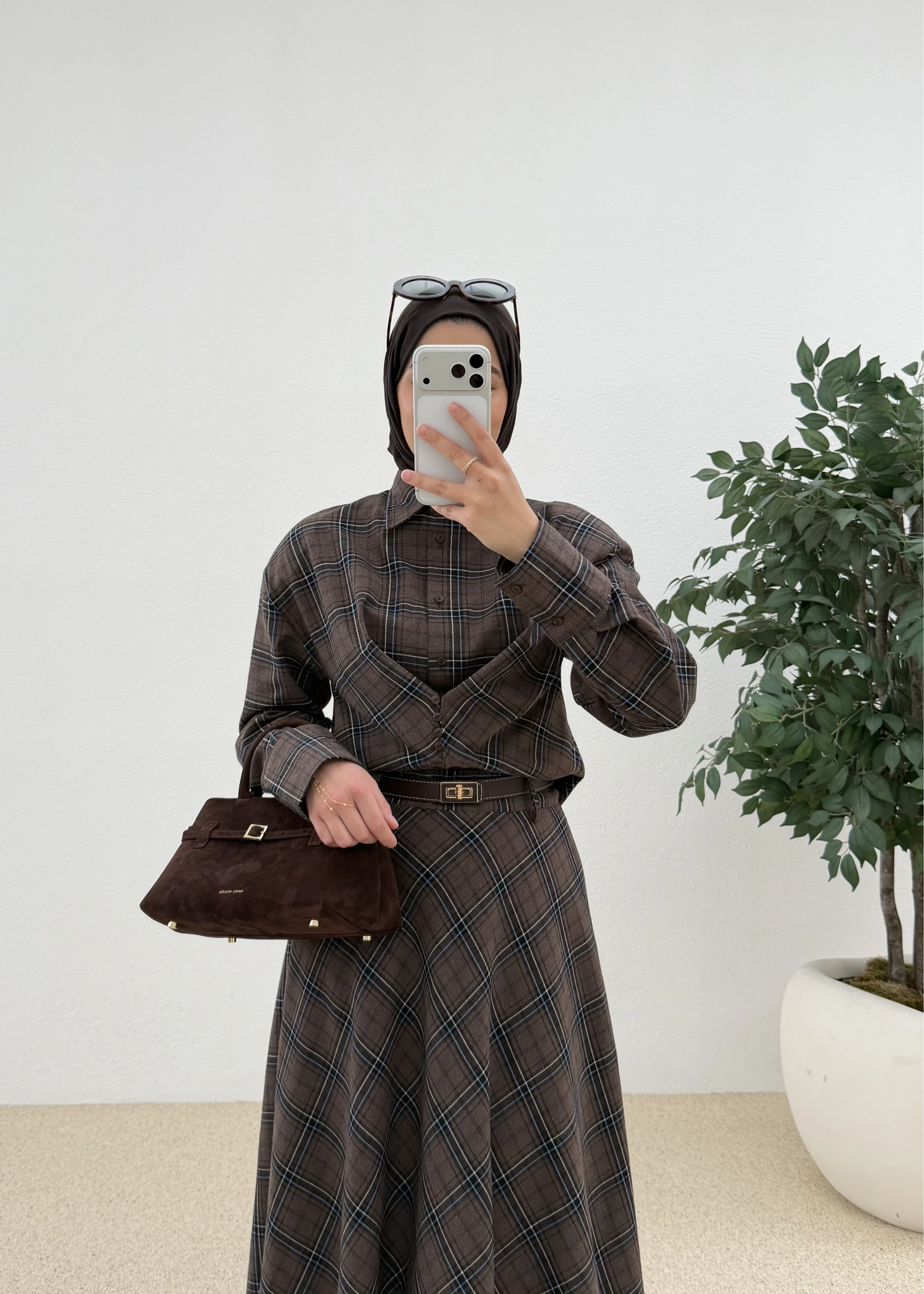 Bel oturmalı kışlık eteklı TAKIM