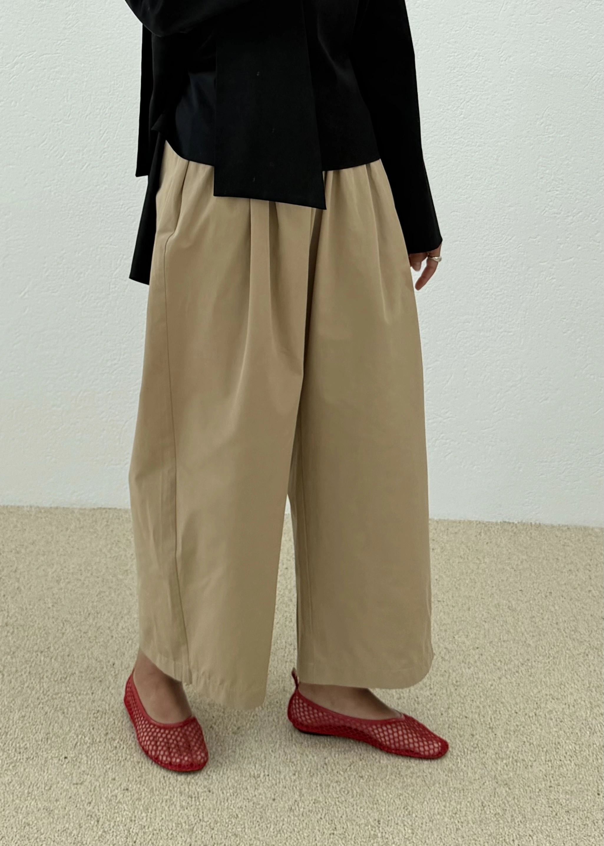 COTON CEPLİ TAPERED PANTOLON