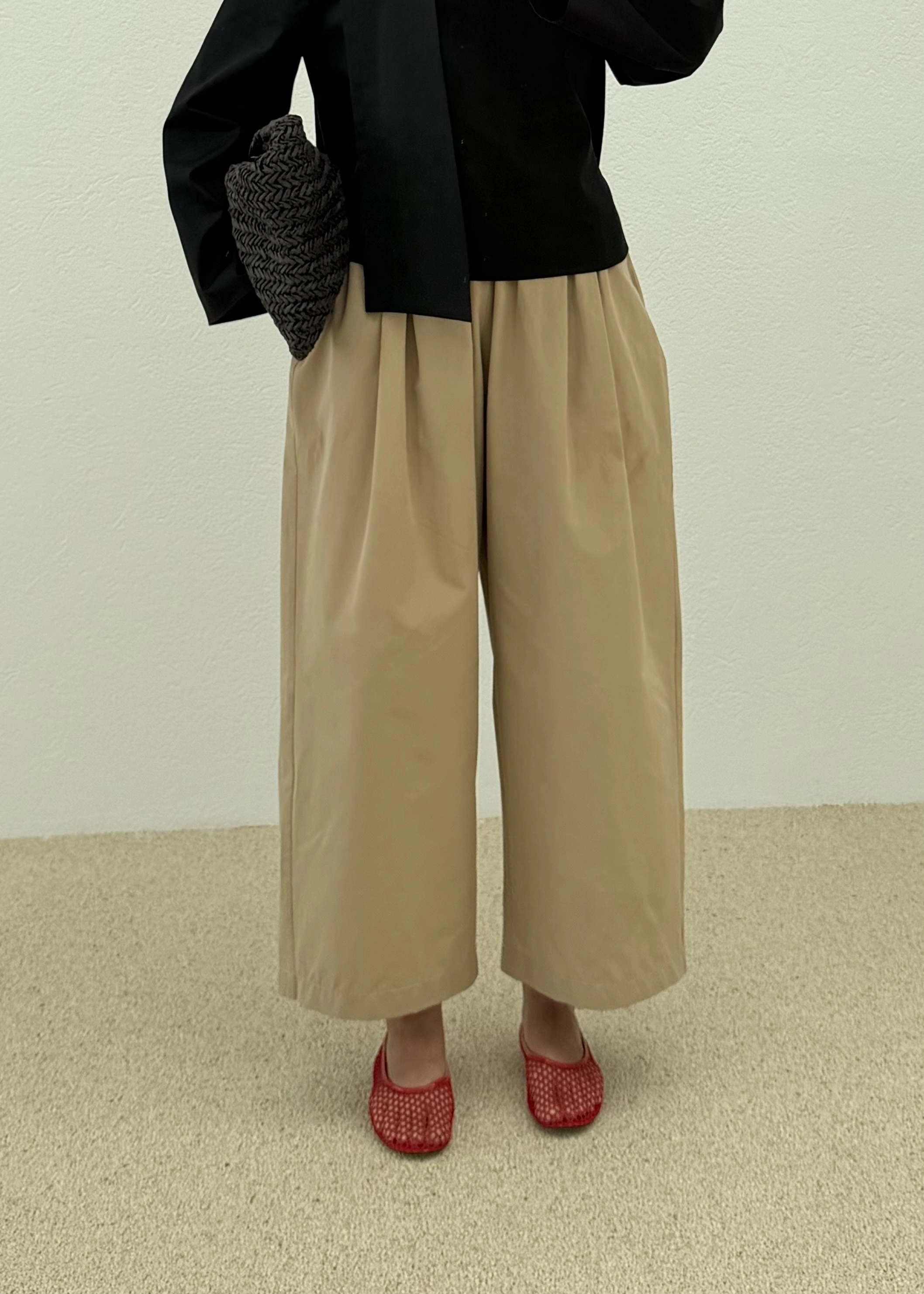 COTON CEPLİ TAPERED PANTOLON