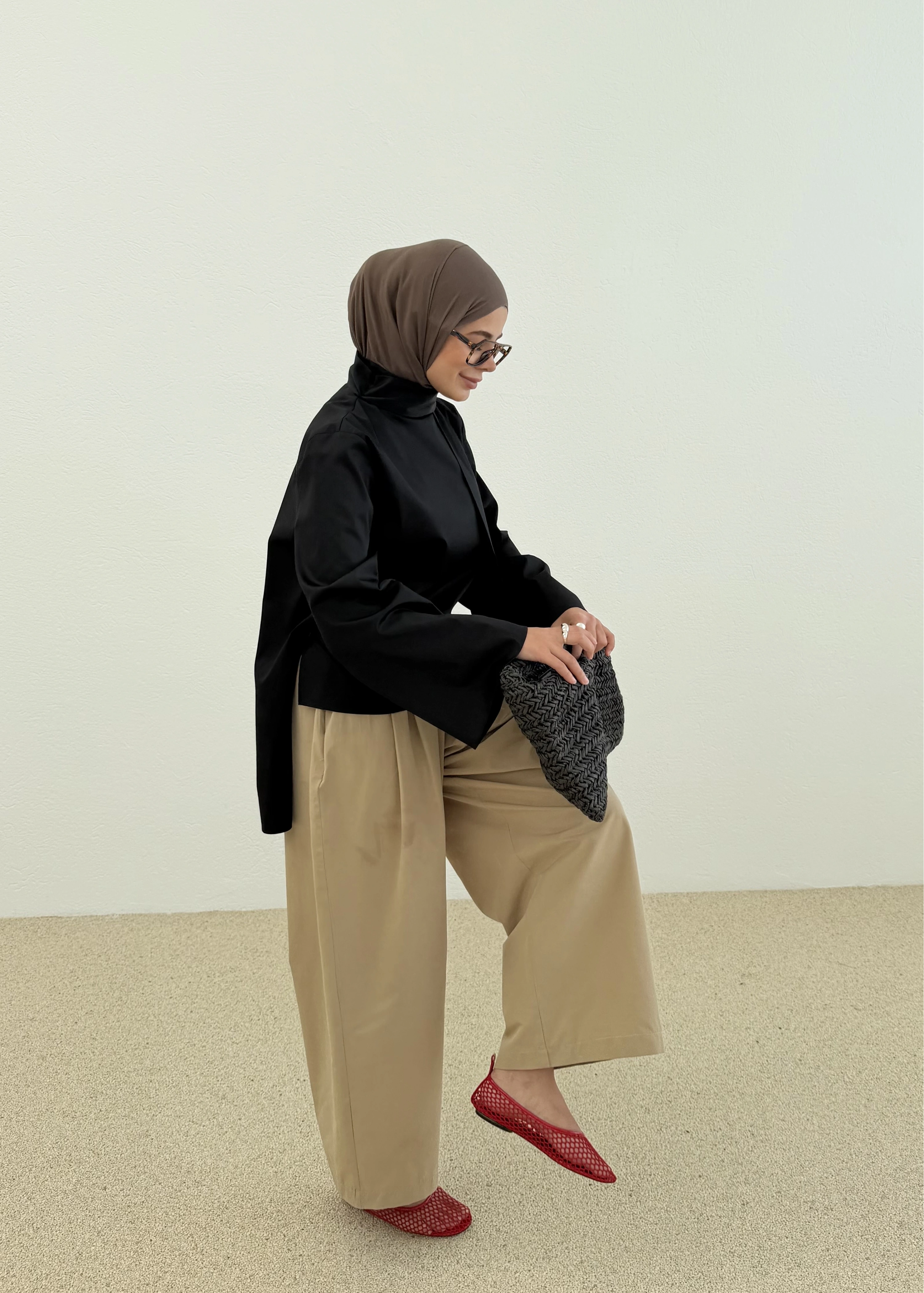 COTON CEPLİ TAPERED PANTOLON
