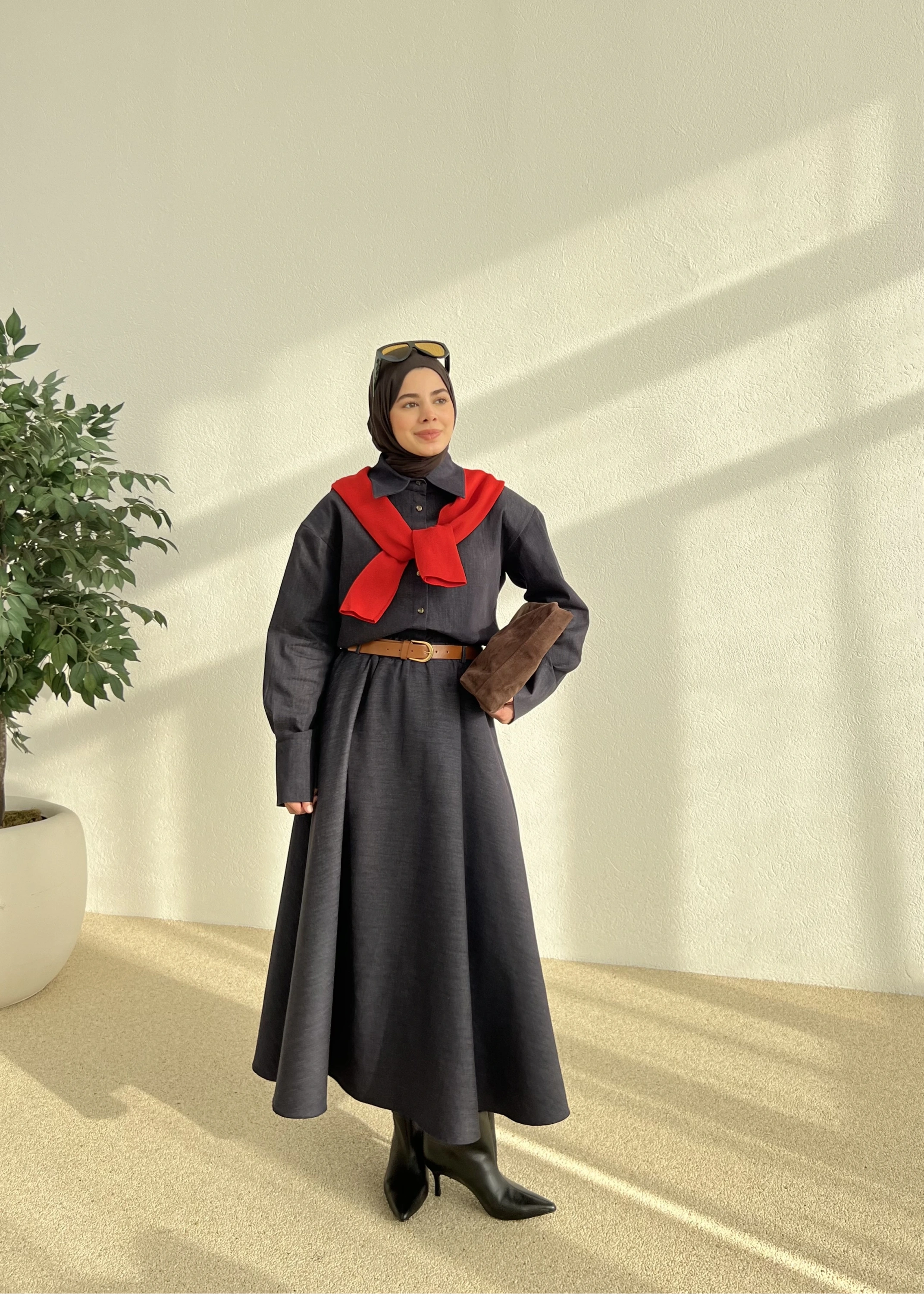 DENİM ETEKLİ TAKIM