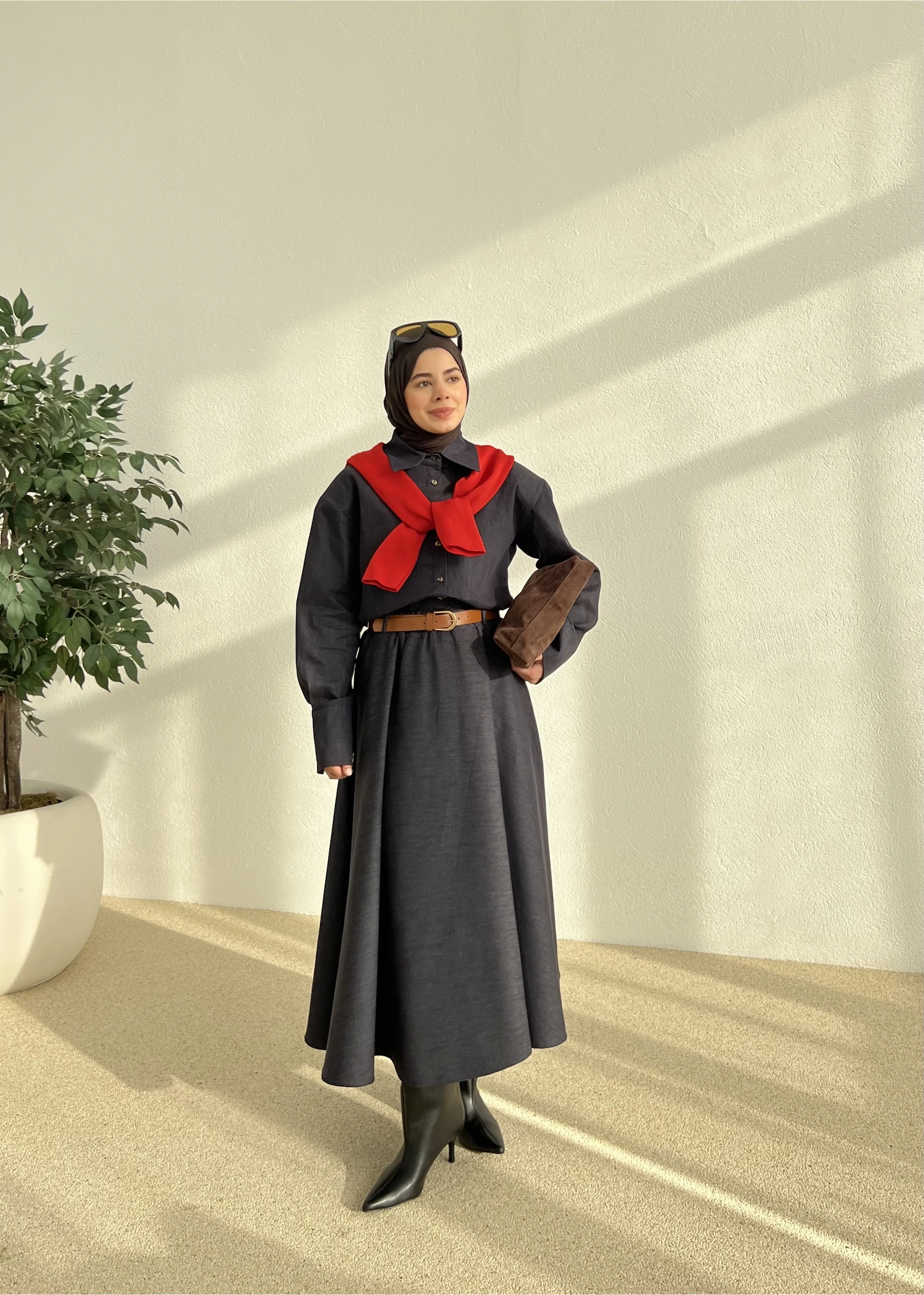 DENİM ETEKLİ TAKIM