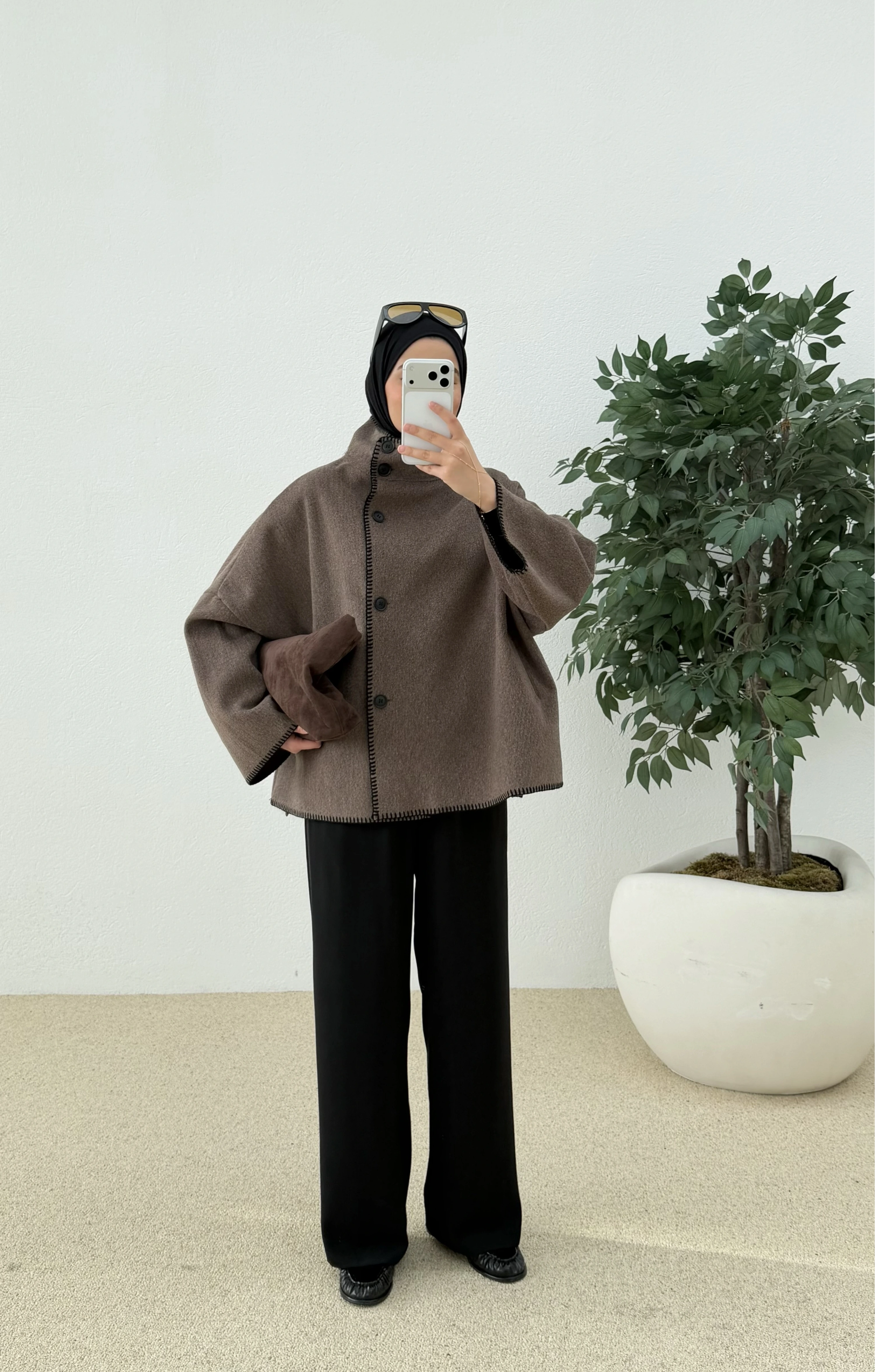 ZR DİKİŞLİ KABAN kahve