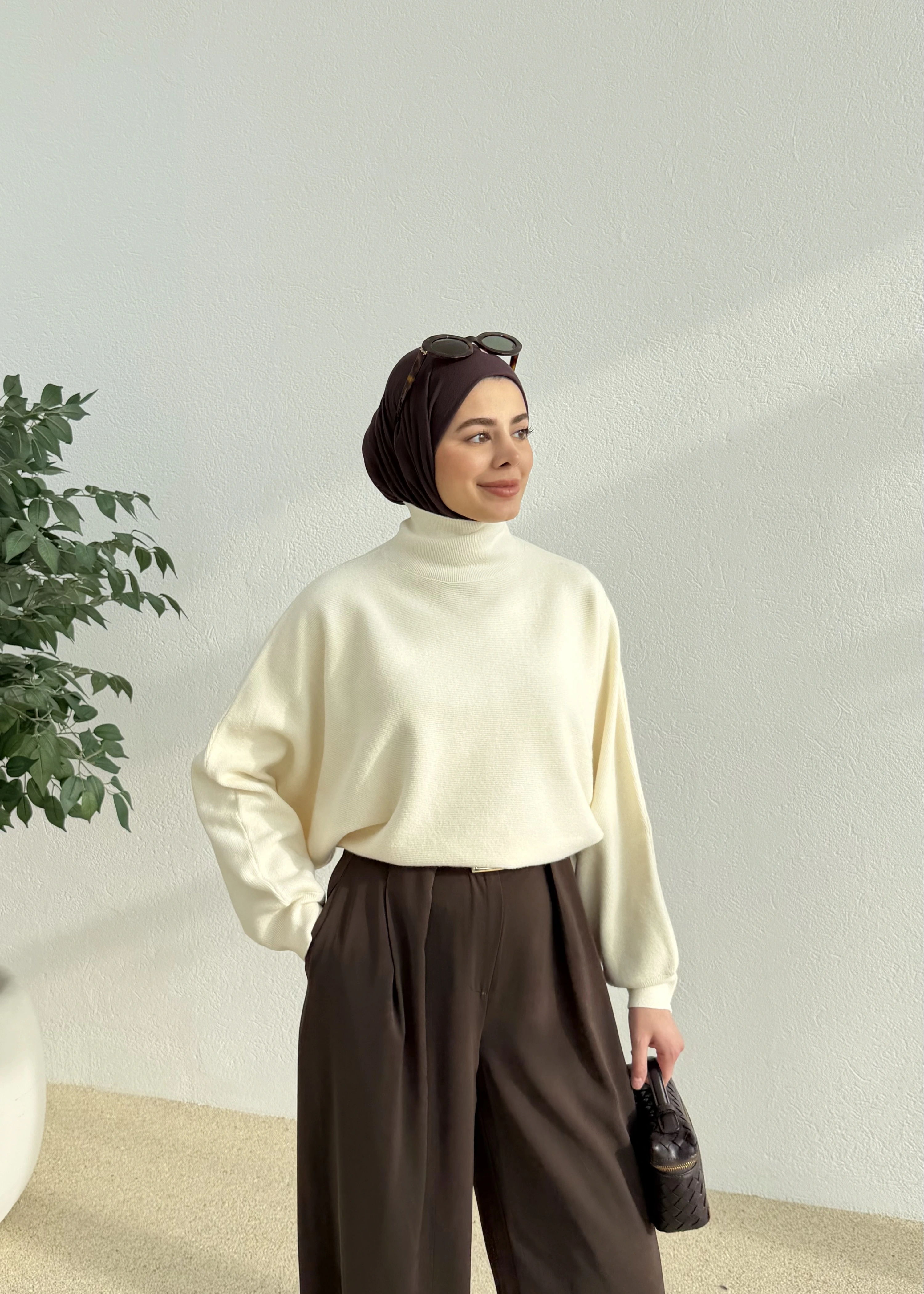 DİLVİN YARASA KAZAK BEJ