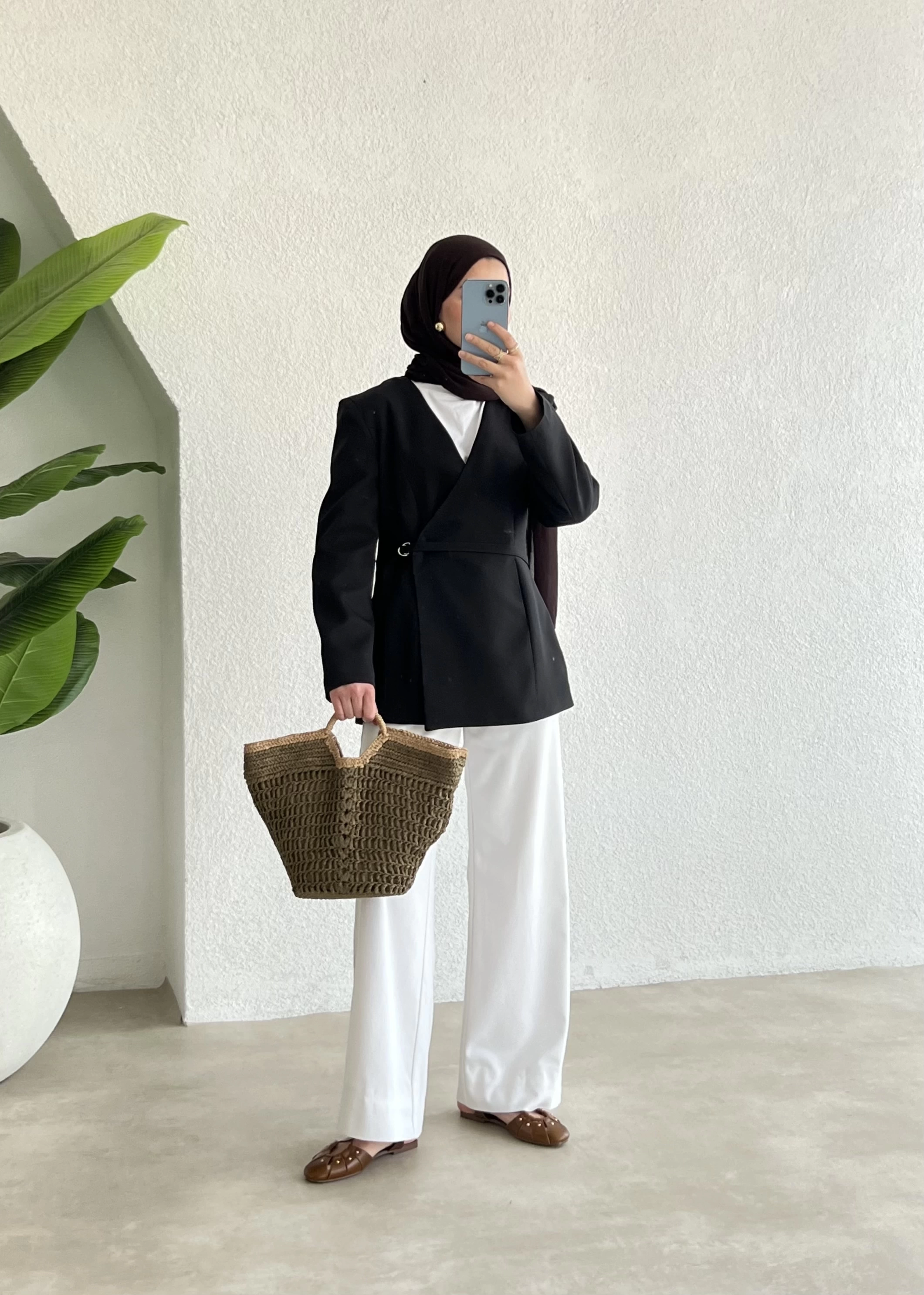 H&M DUBLE CEKET SİYAH