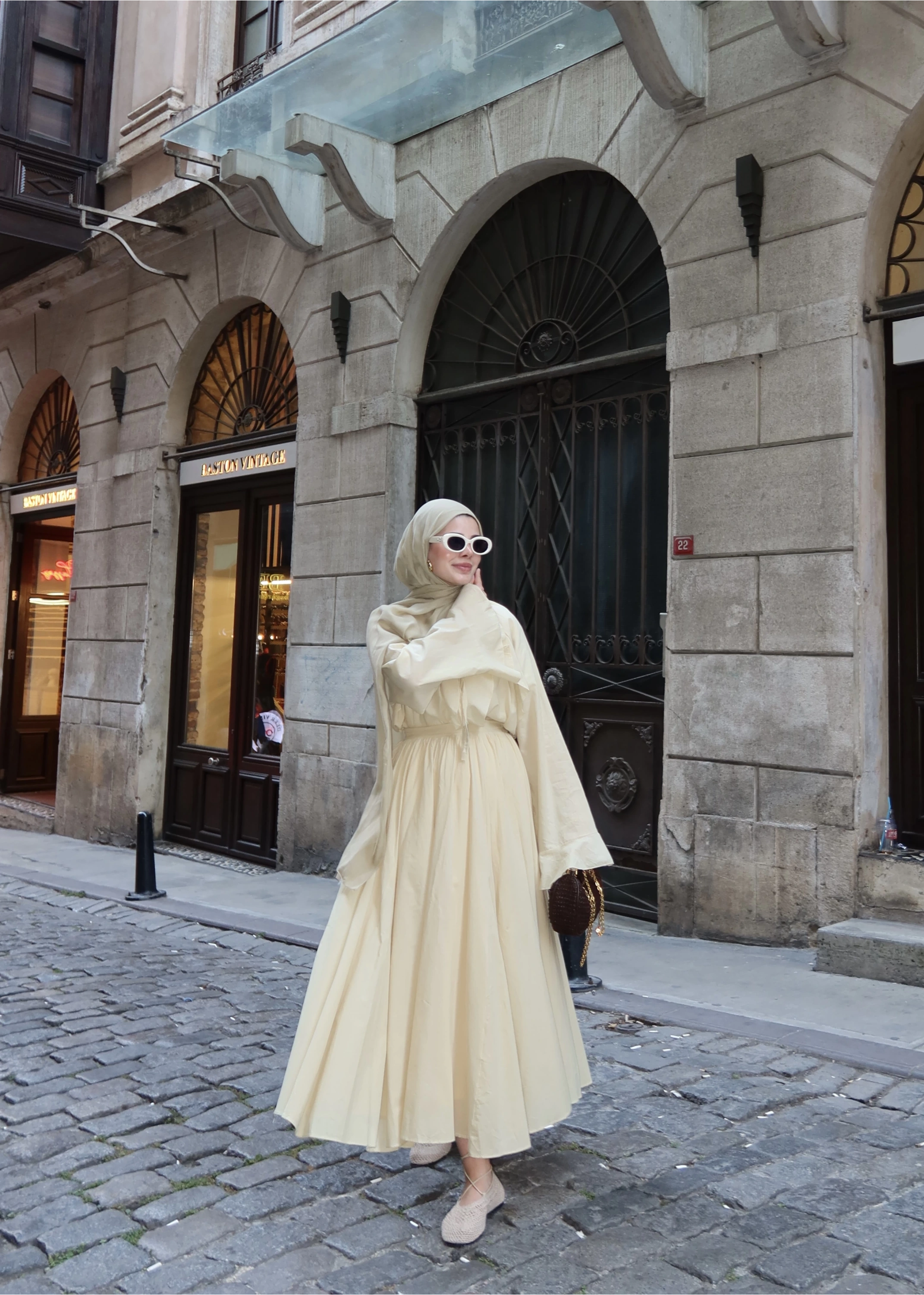 h&m Etekli Vual Takım YELLOW SARI