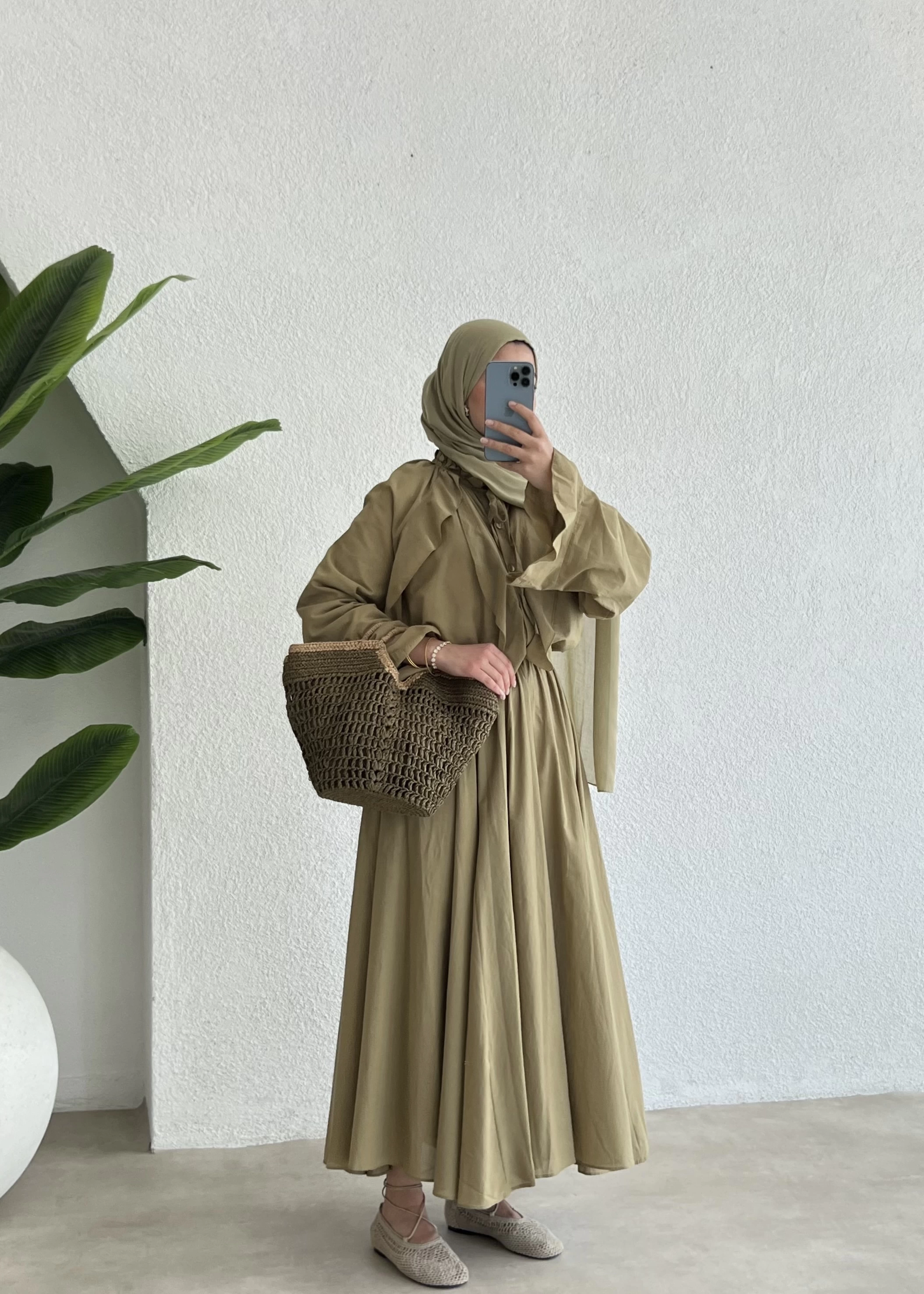 h&m Etekli Vual Takım yeşil