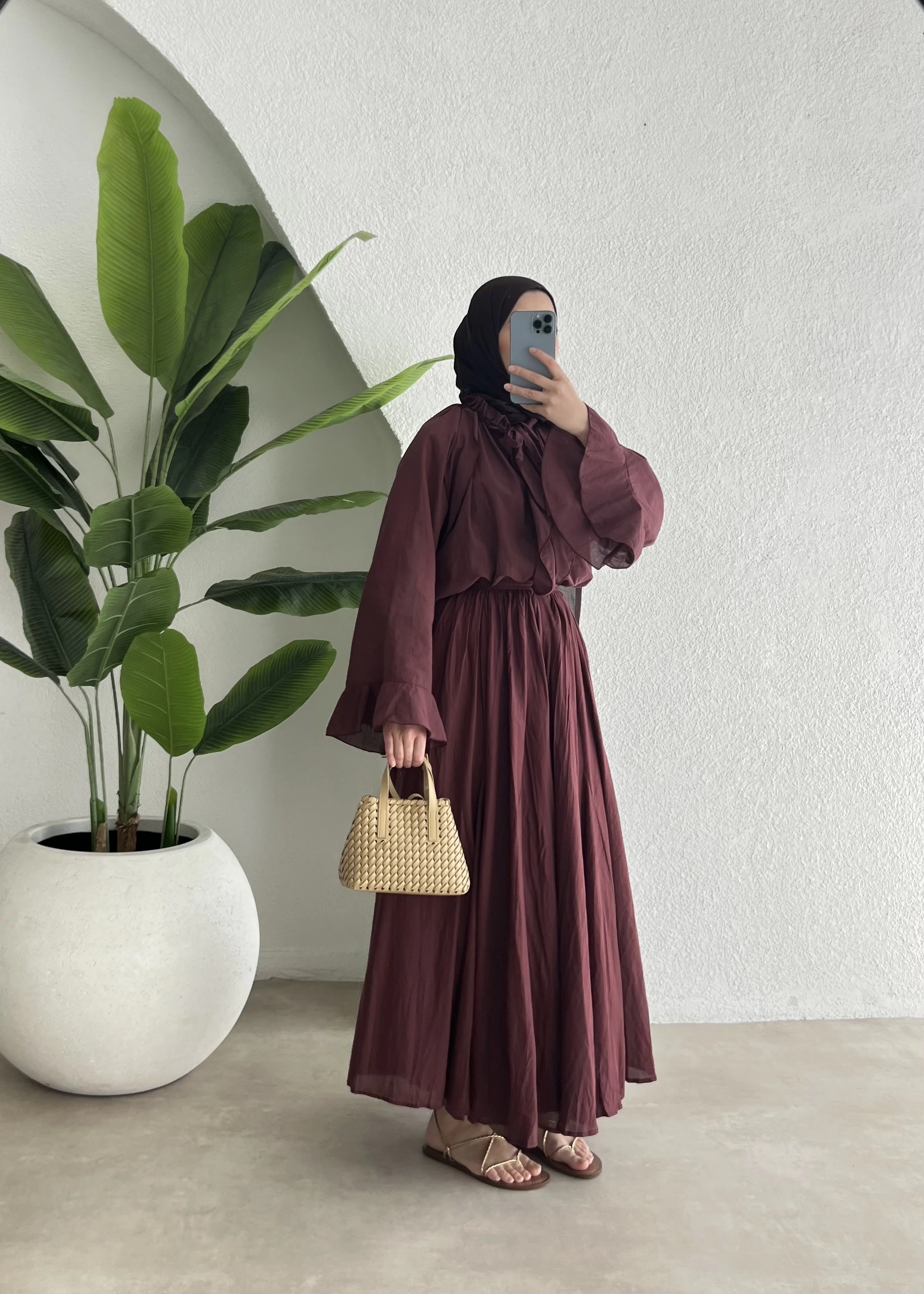 H&M gömlek bordo