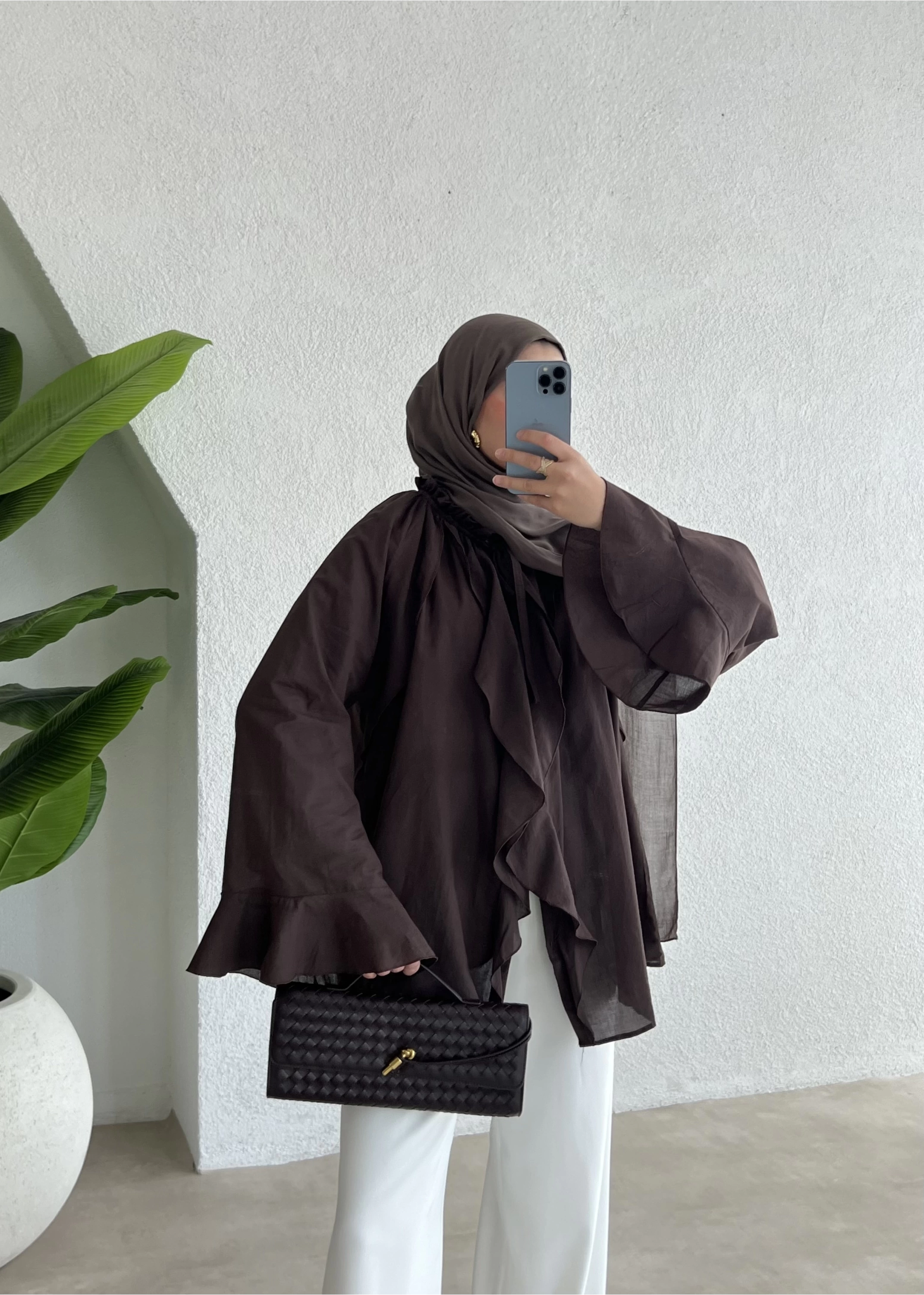 H&M gömlek koyu kahve