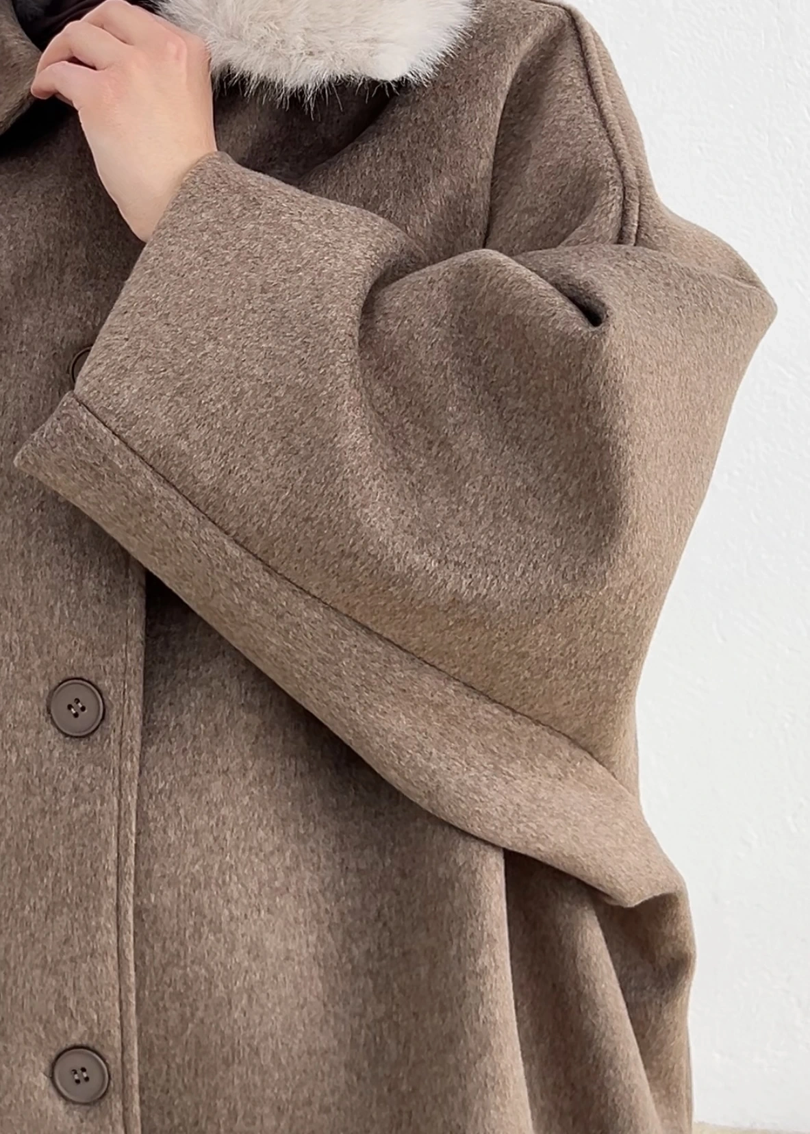 HOT KÜRKLÜ ÇIKARILABİLİR KABAN kahve