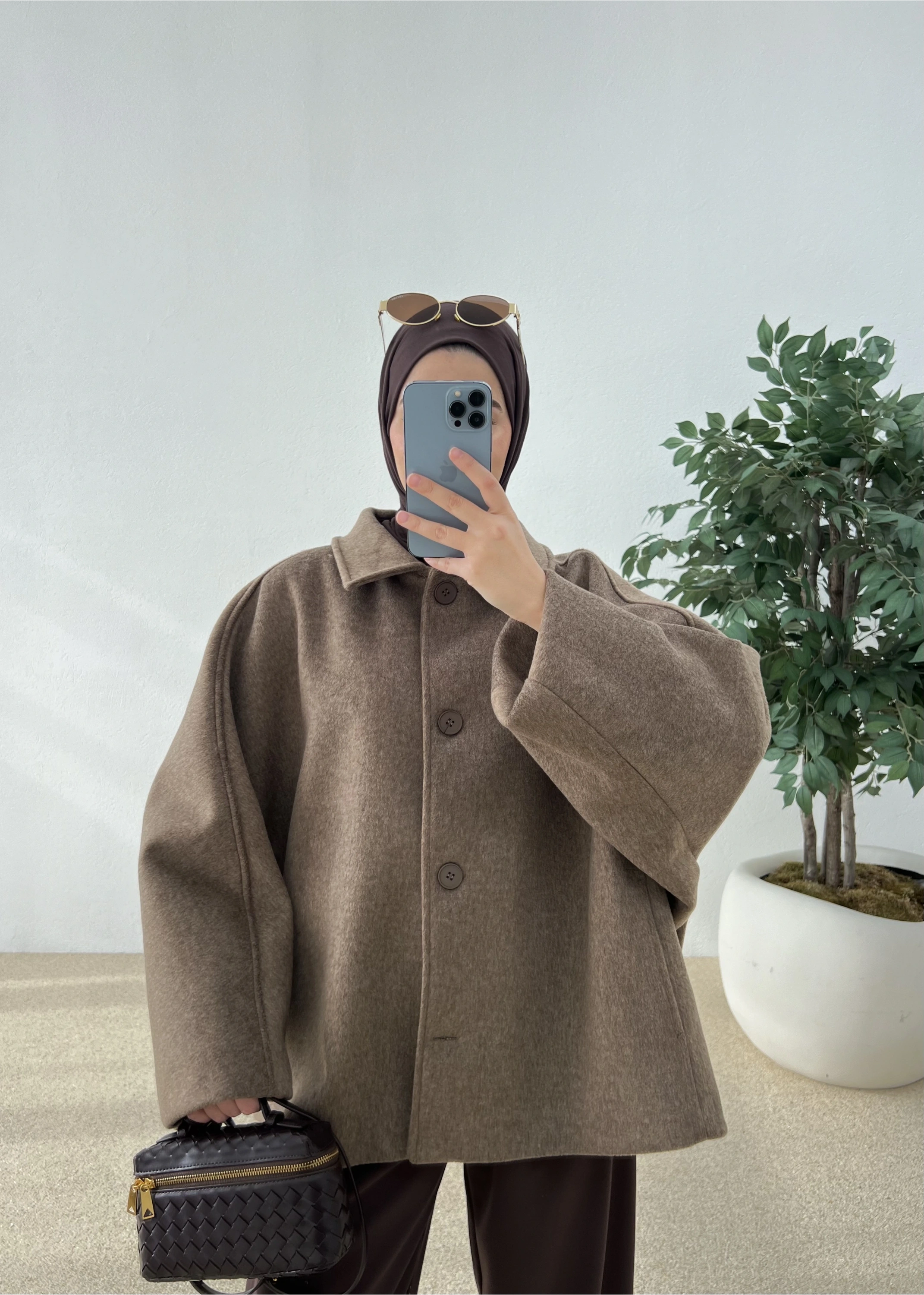 HOT KÜRKLÜ ÇIKARILABİLİR KABAN kahve