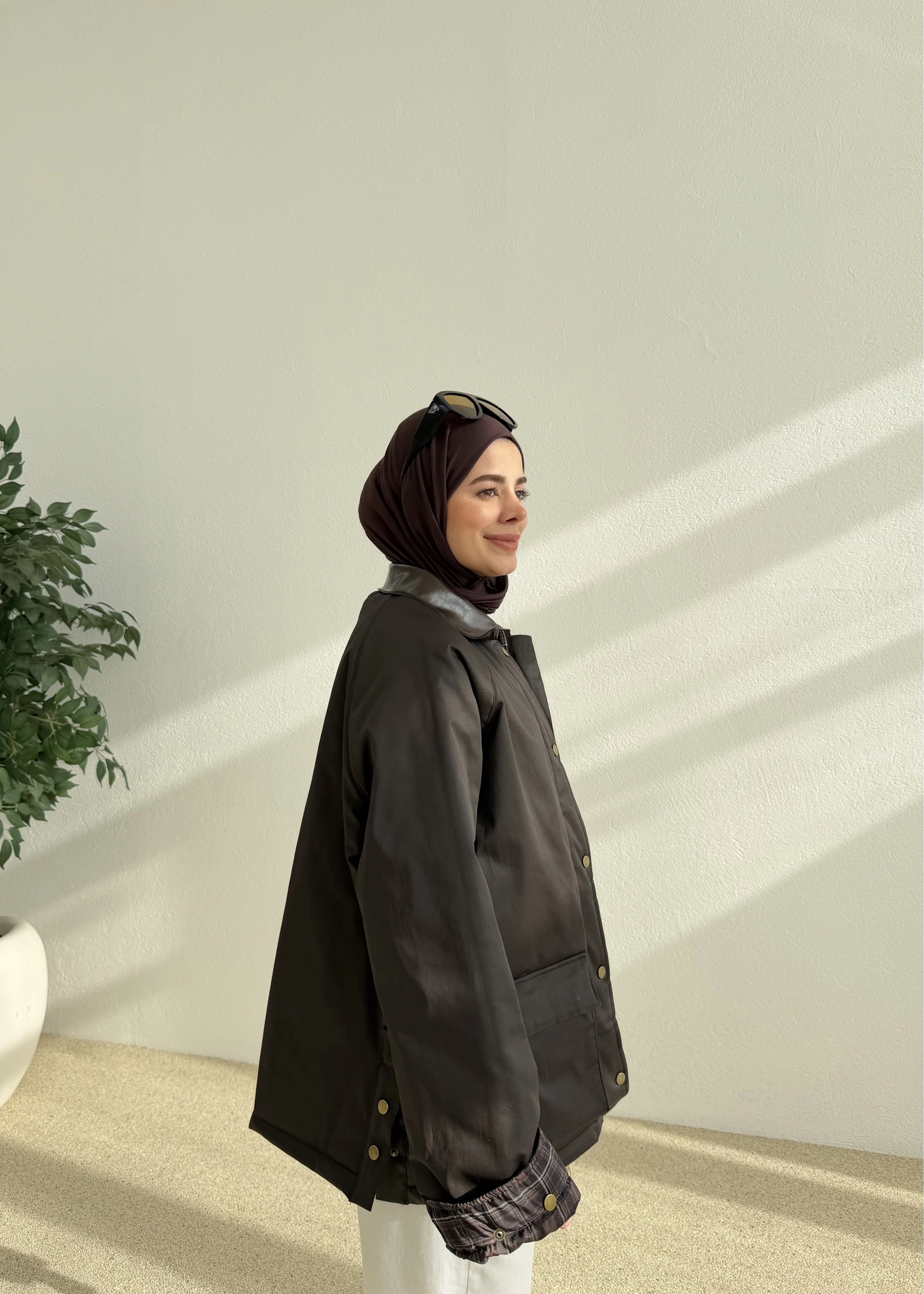 İÇ EKOSE CEKET acı kahve MB