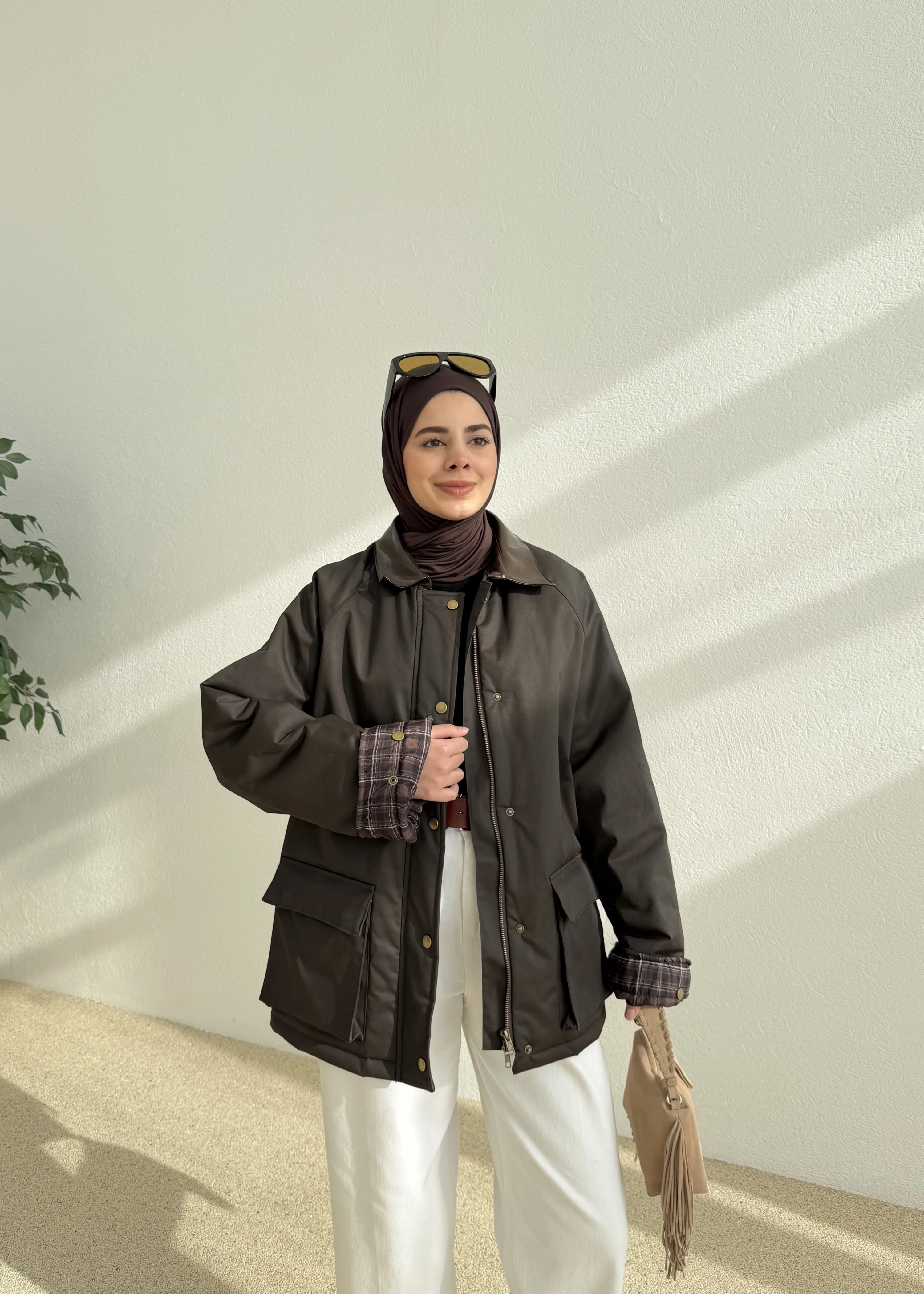 İÇ EKOSE CEKET acı kahve MB