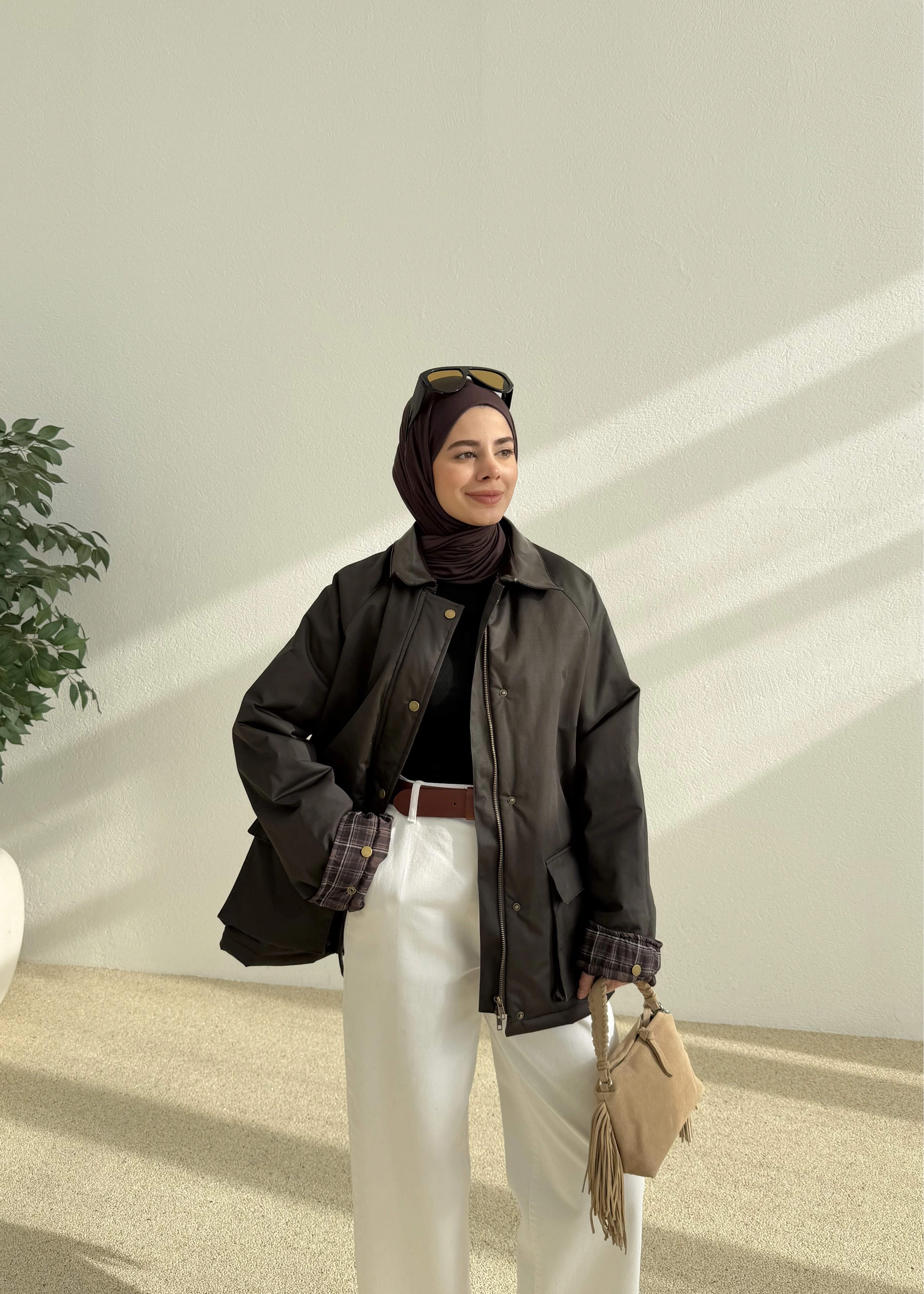 İÇ EKOSE CEKET acı kahve MB