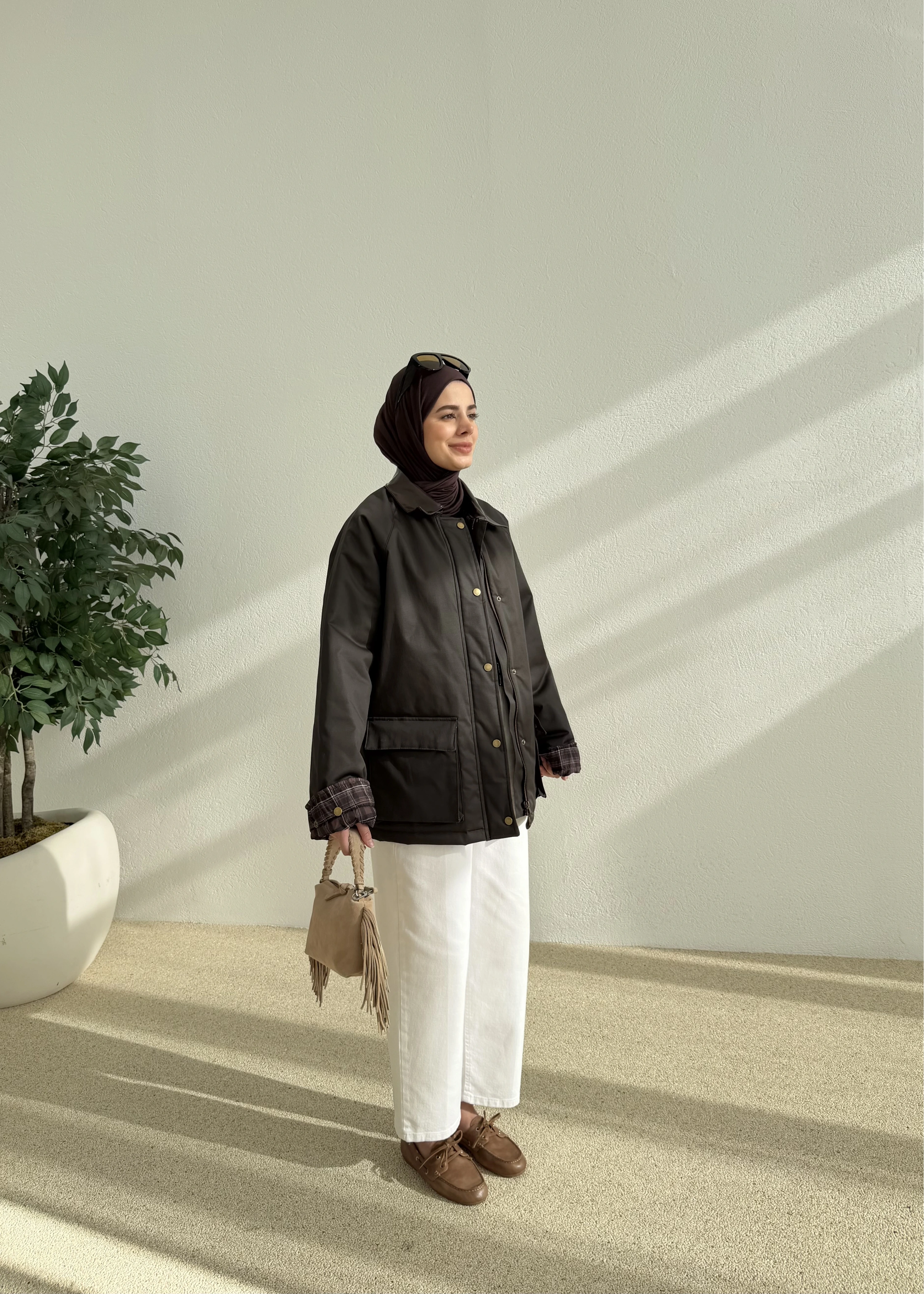 İÇ EKOSE CEKET acı kahve MB