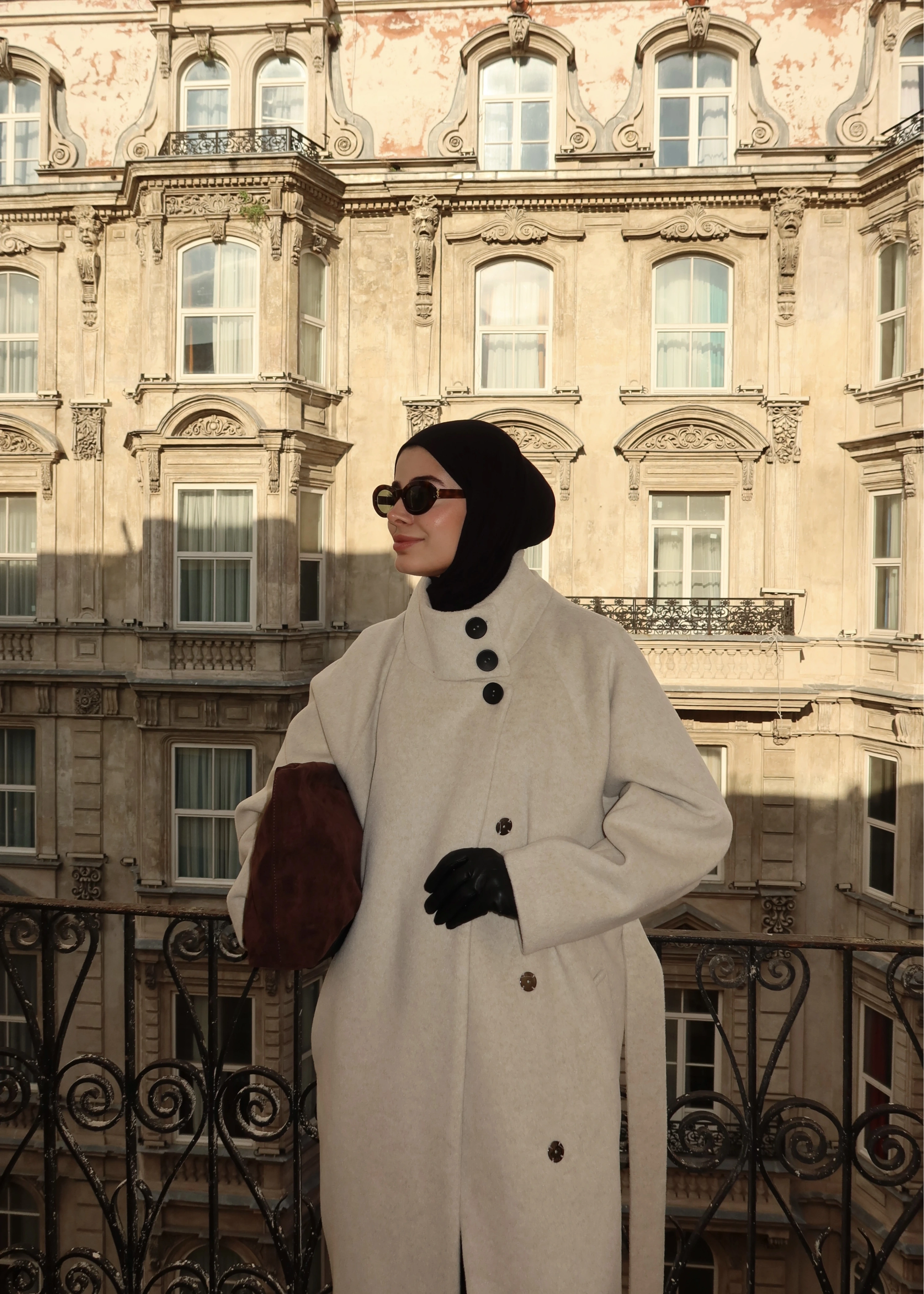 İTHAL KAŞE MNG KABAN DİK YAKA BEJ