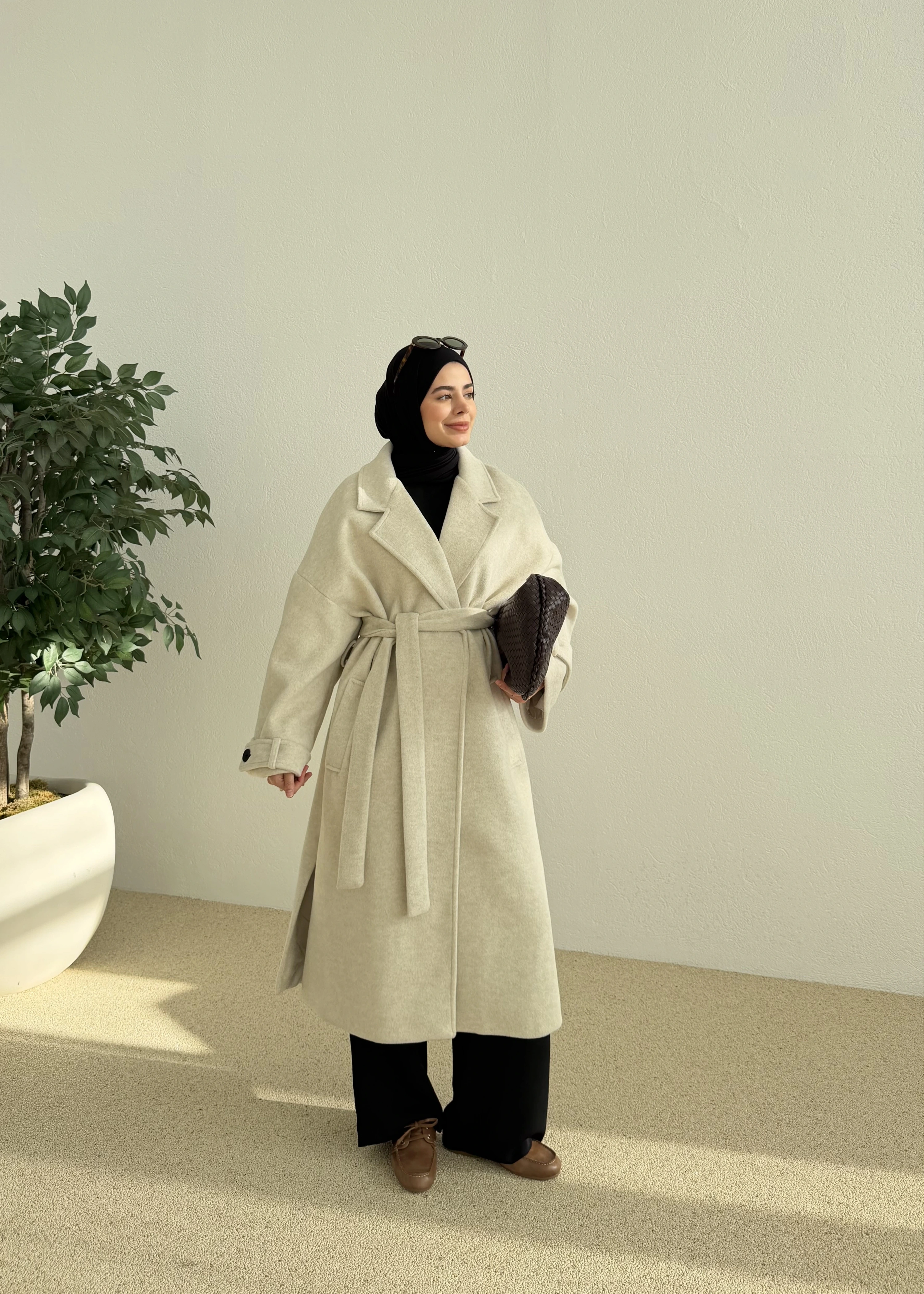 İTHAL YIRTMAÇLI PREMİUM KABAN bej