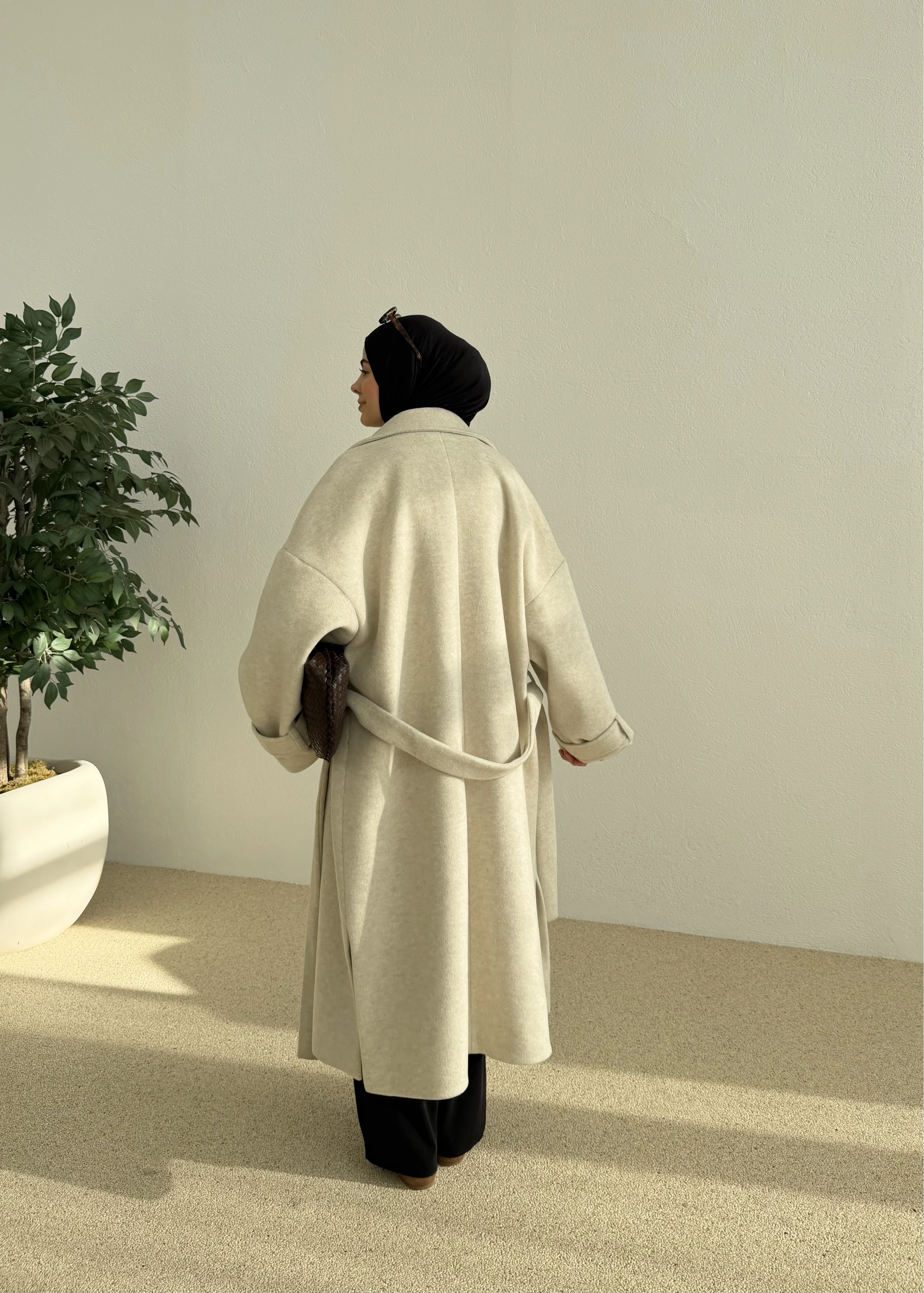 İTHAL YIRTMAÇLI PREMİUM KABAN bej