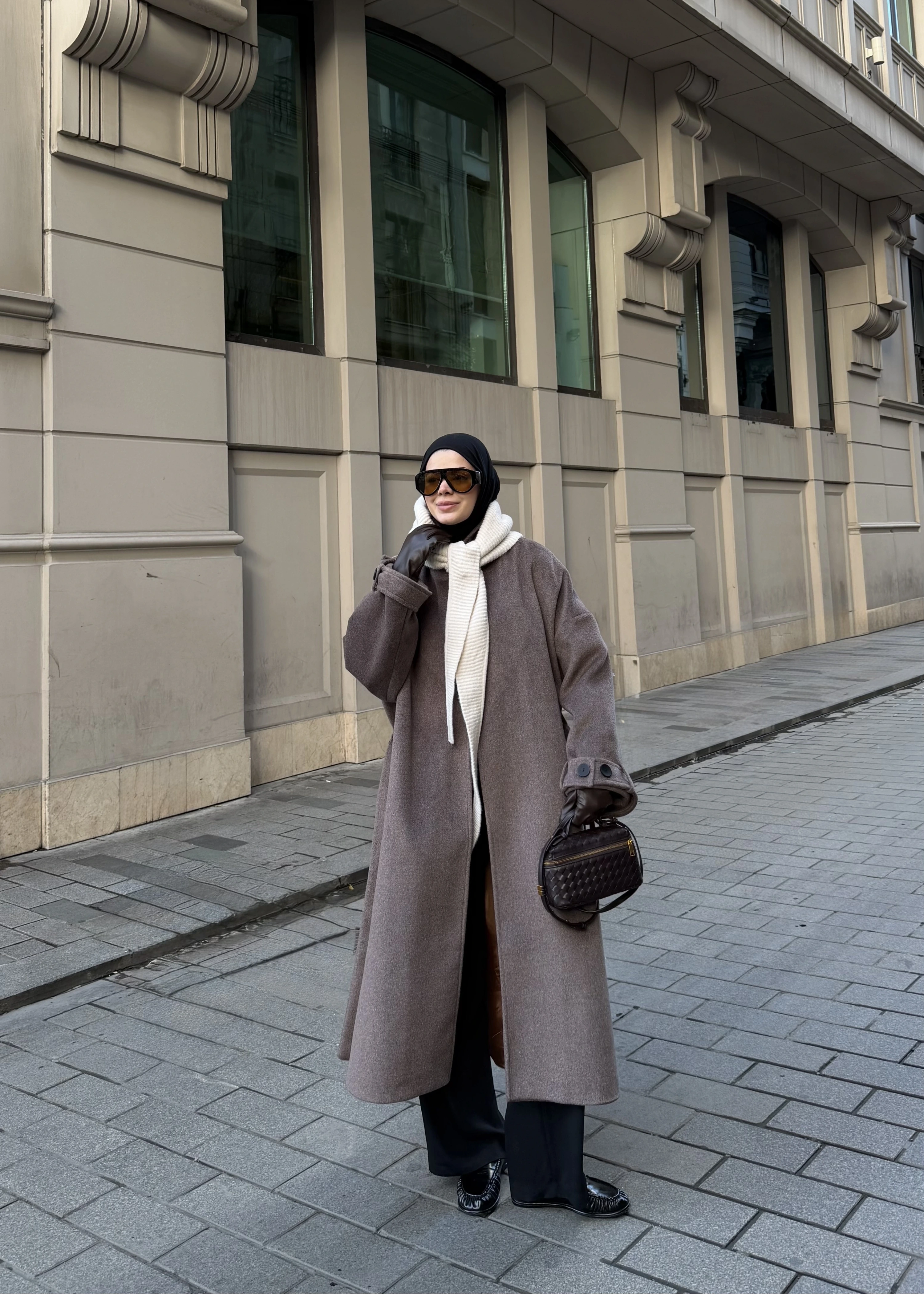 İTHAL YIRTMAÇLI PREMİUM KABAN kahve