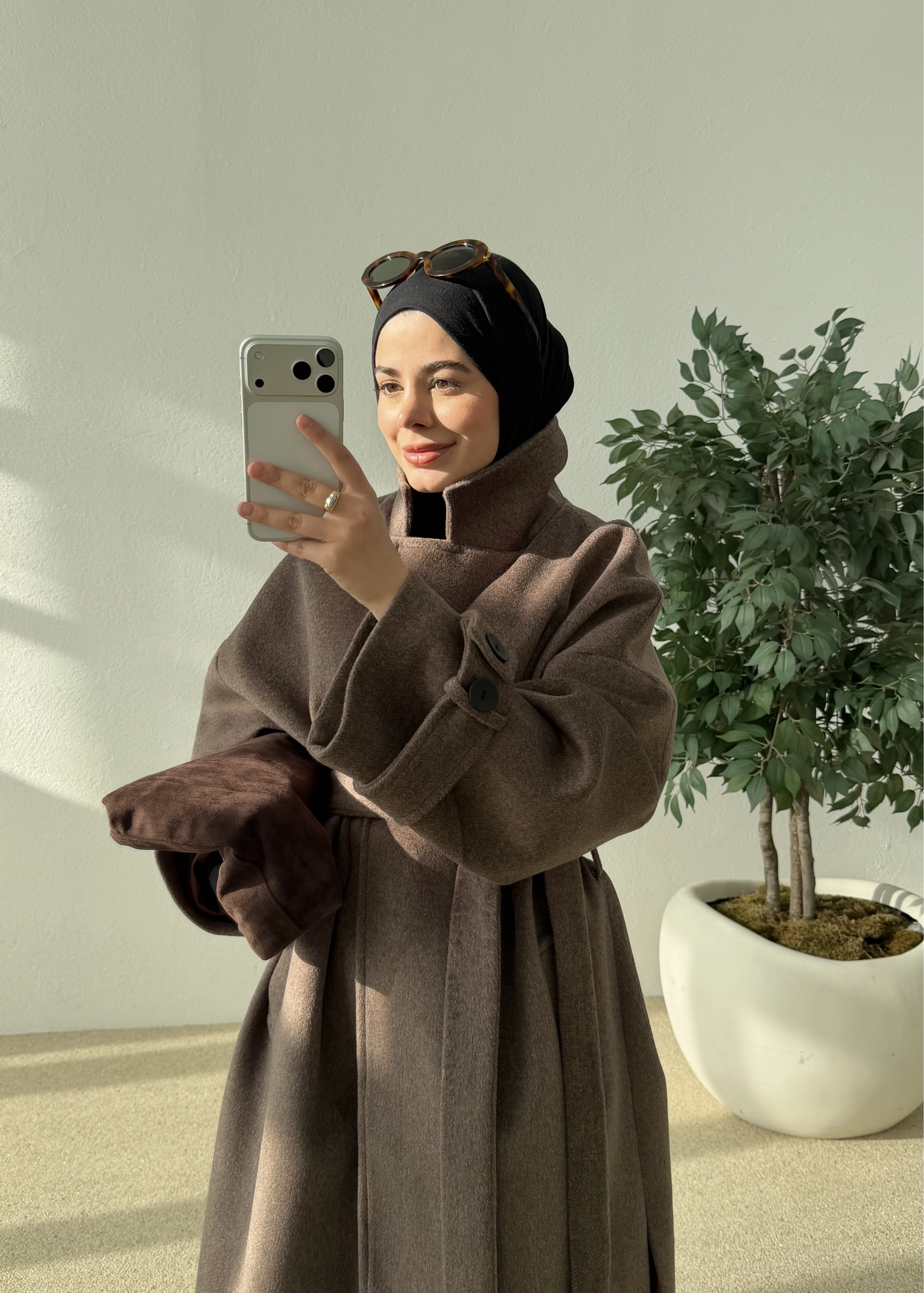 İTHAL YIRTMAÇLI PREMİUM KABAN kahve