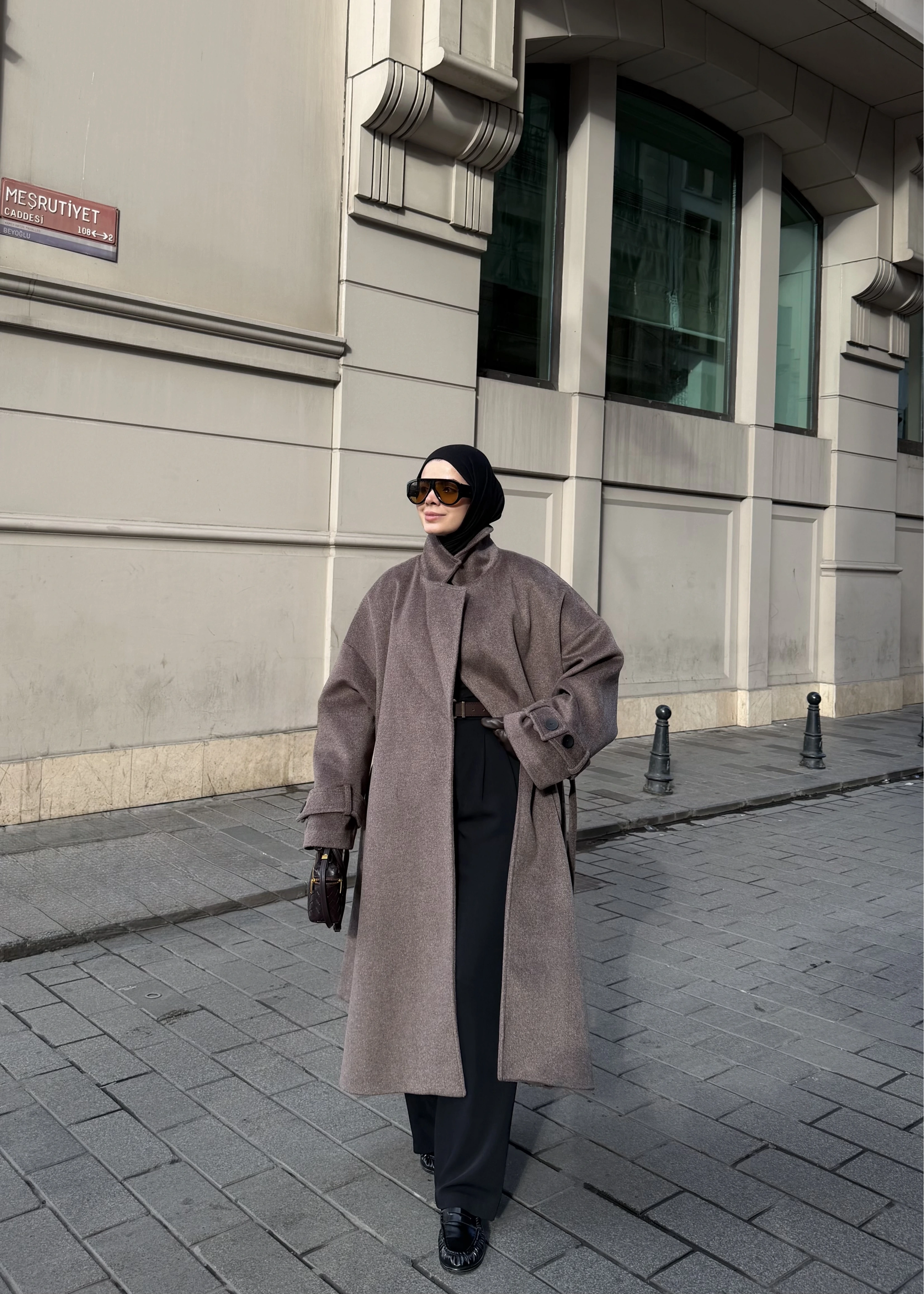 İTHAL YIRTMAÇLI PREMİUM KABAN kahve