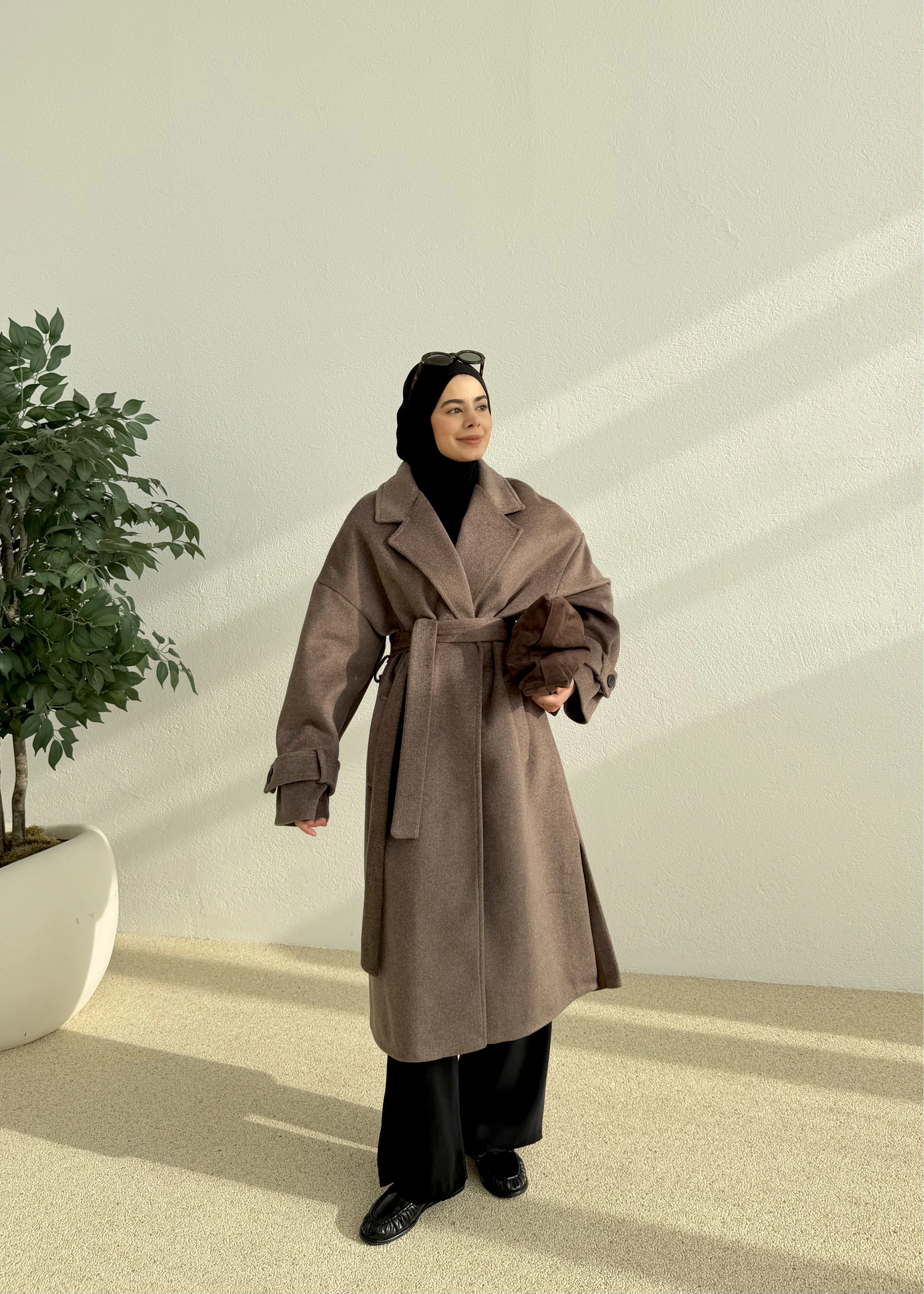 İTHAL YIRTMAÇLI PREMİUM KABAN kahve