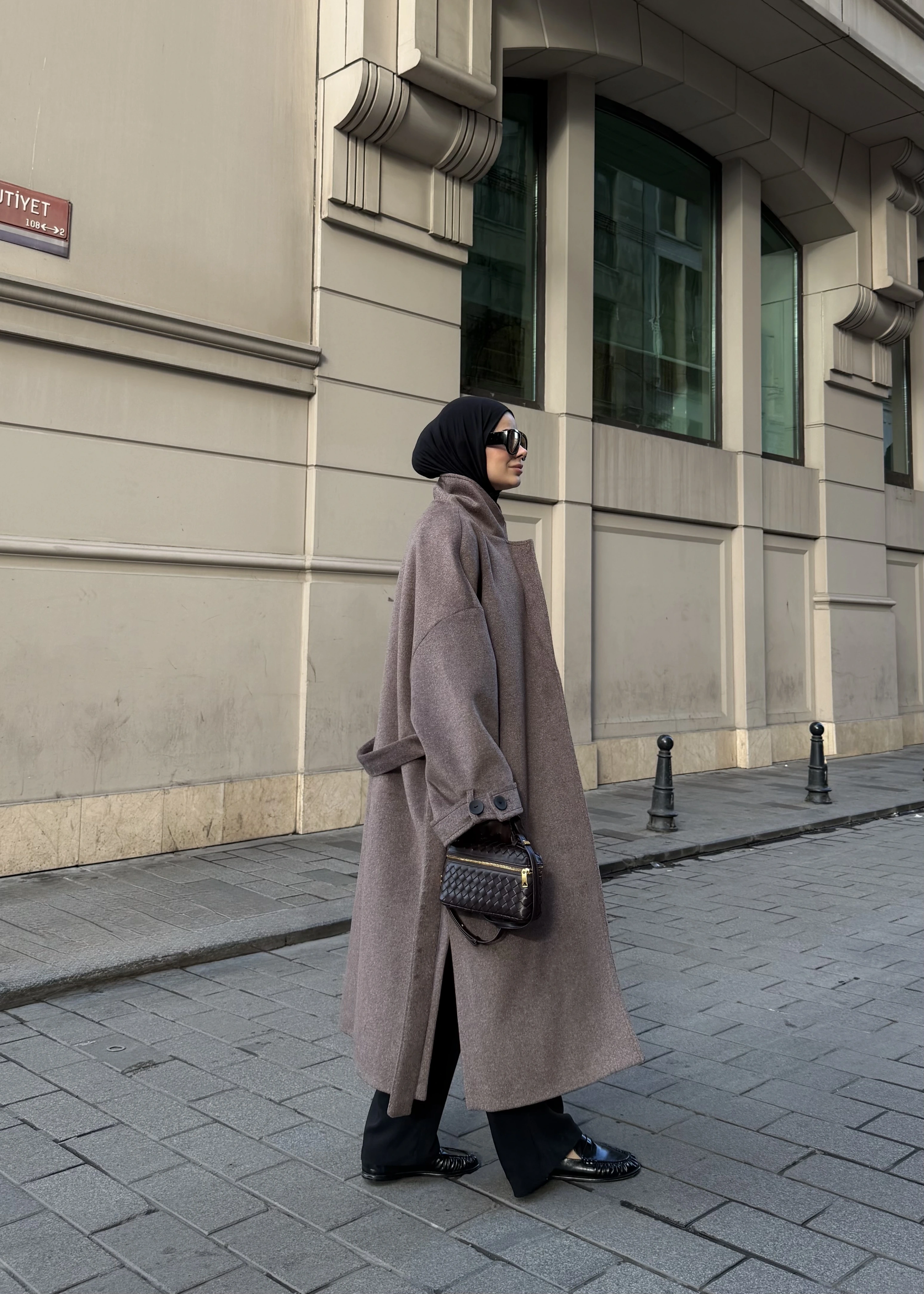 İTHAL YIRTMAÇLI PREMİUM KABAN kahve