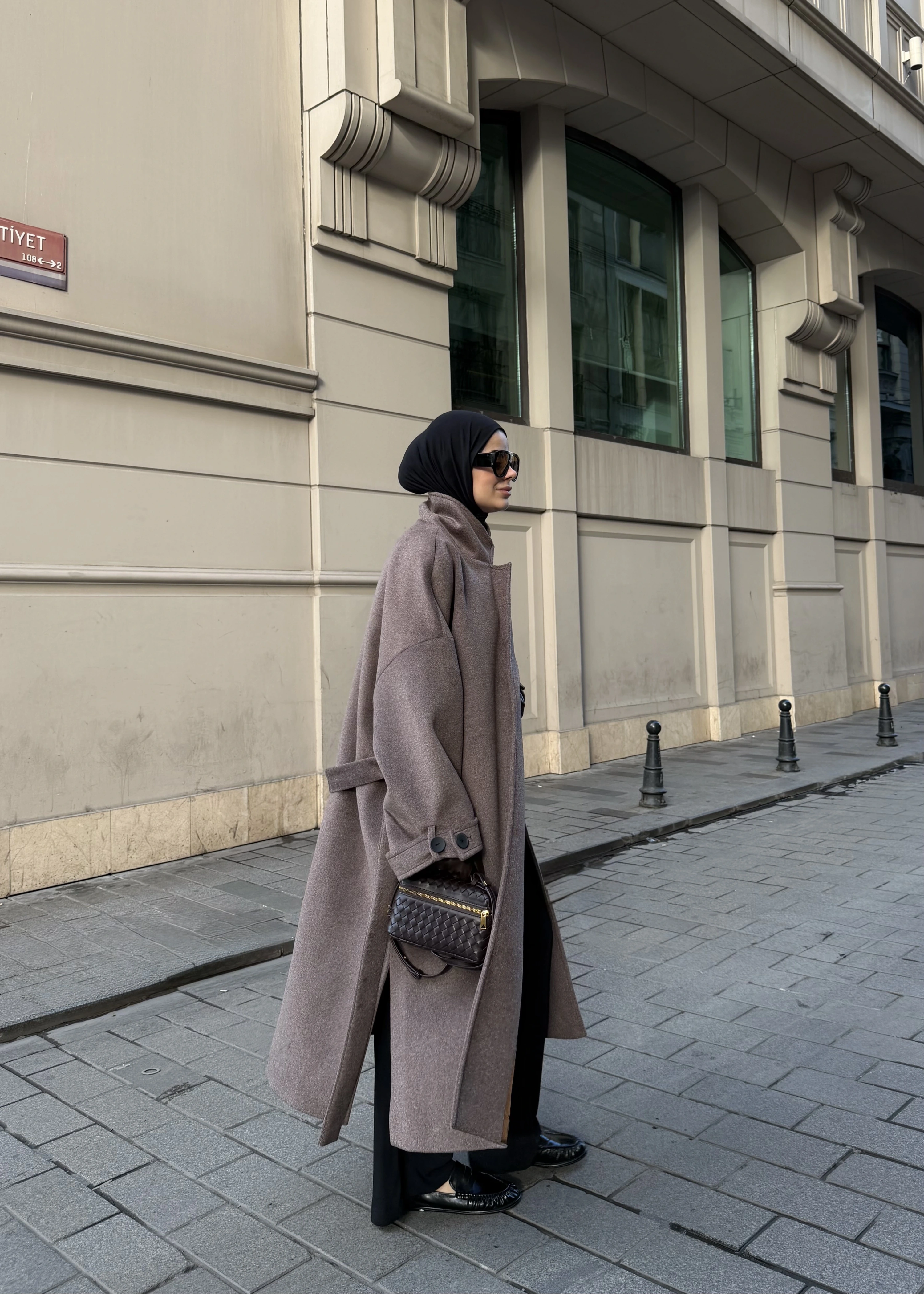 İTHAL YIRTMAÇLI PREMİUM KABAN kahve