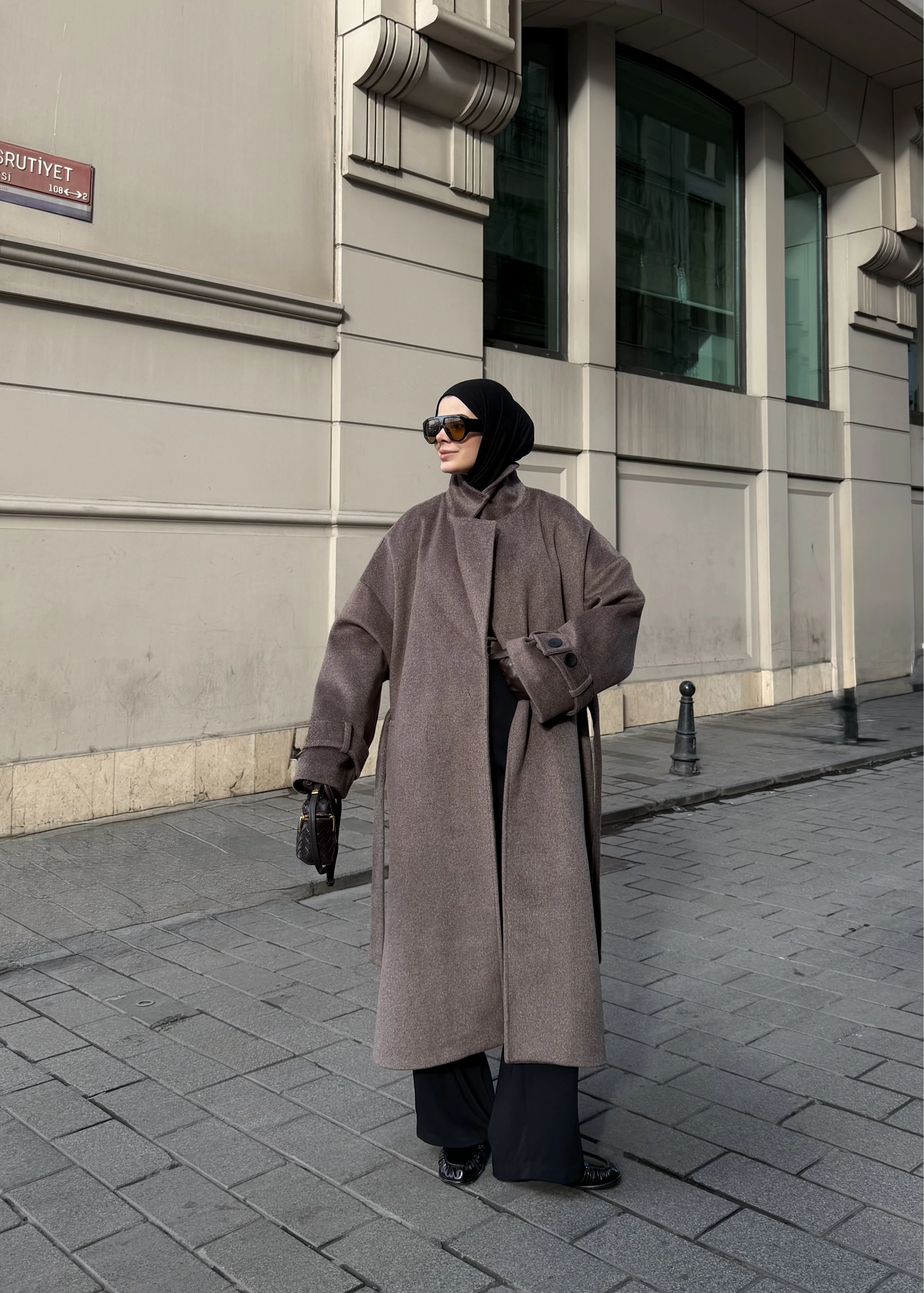 İTHAL YIRTMAÇLI PREMİUM KABAN kahve