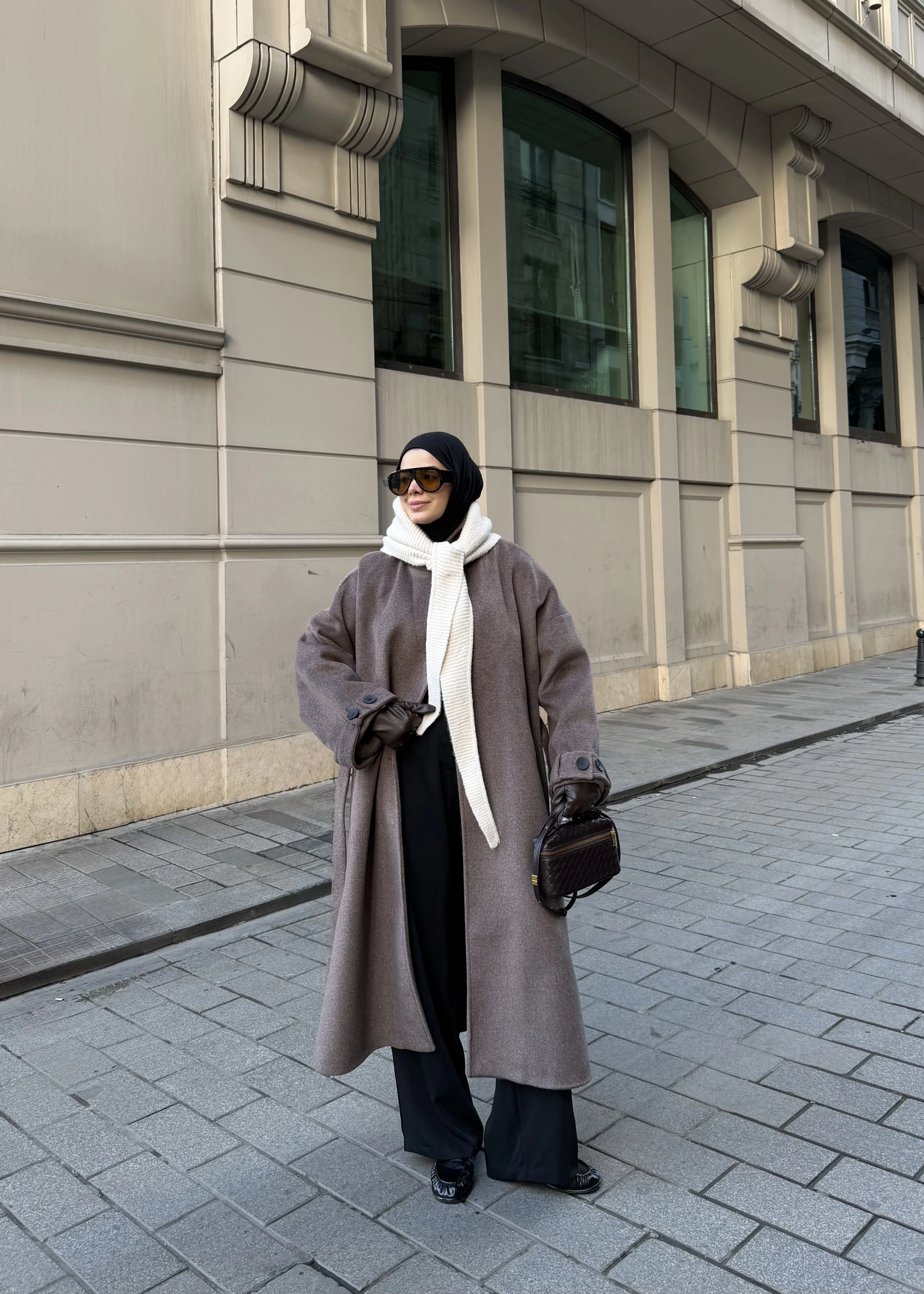 İTHAL YIRTMAÇLI PREMİUM KABAN kahve