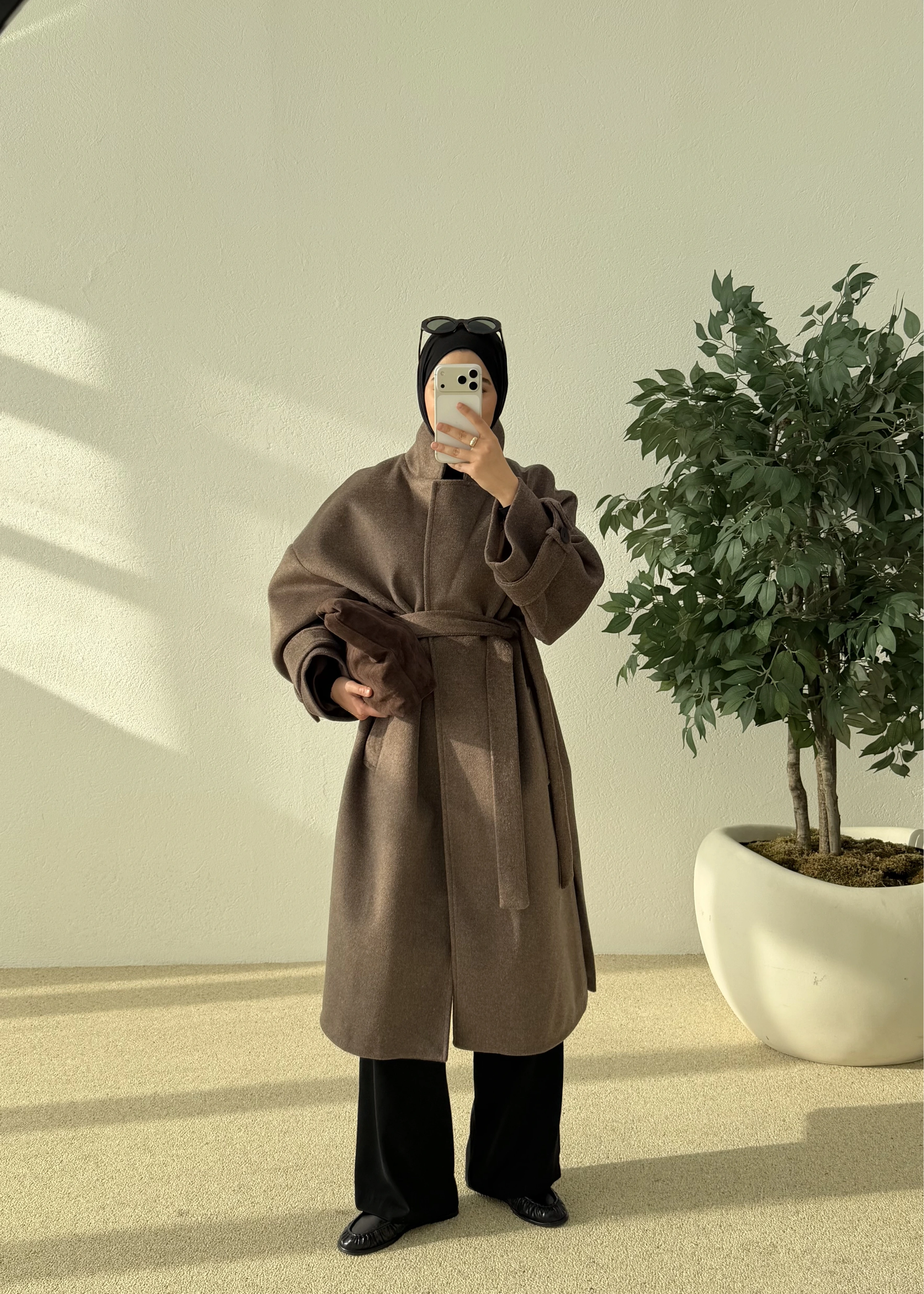 İTHAL YIRTMAÇLI PREMİUM KABAN kahve